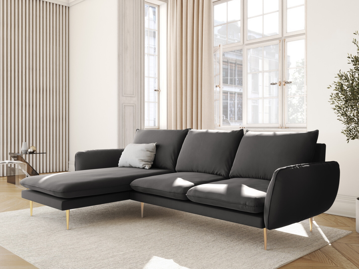 Ecksofa Ferlevi 113 (Bluvel 18)