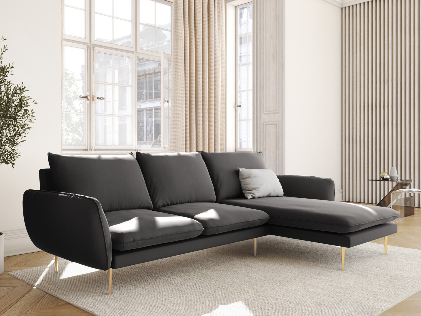 Ecksofa Ferlevi 113 (Bluvel 18)