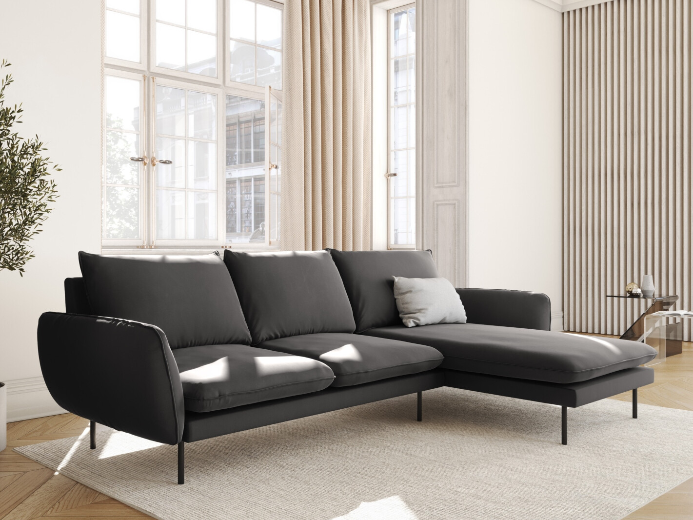 Ecksofa Ferlevi 113 (Bluvel 18)