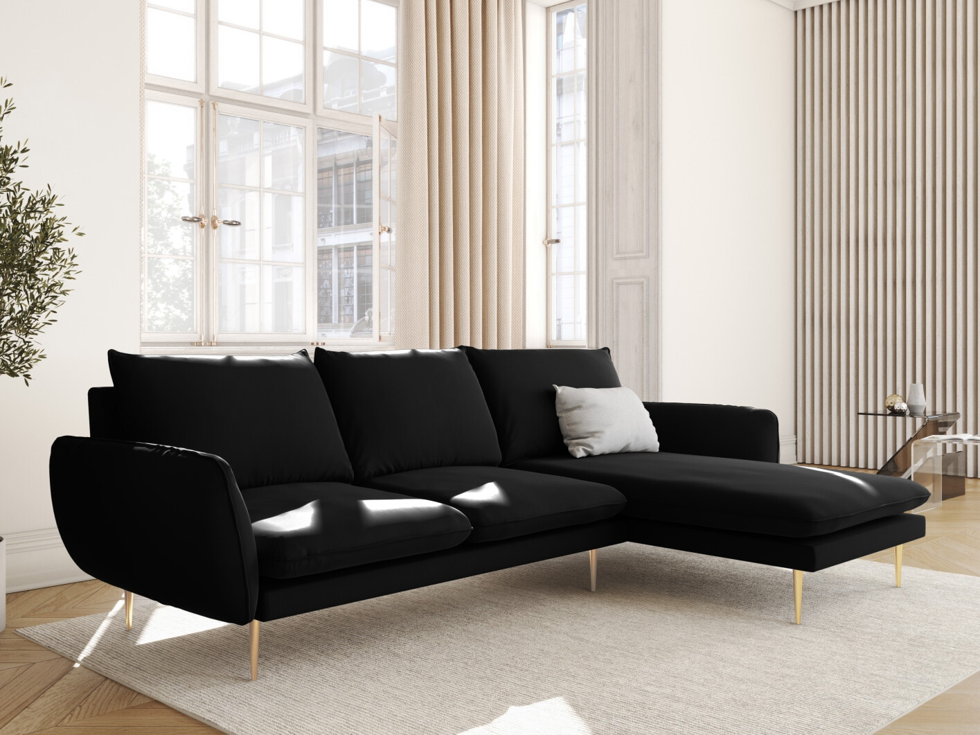 Ecksofa Ferlevi 113 (Bluvel 19)