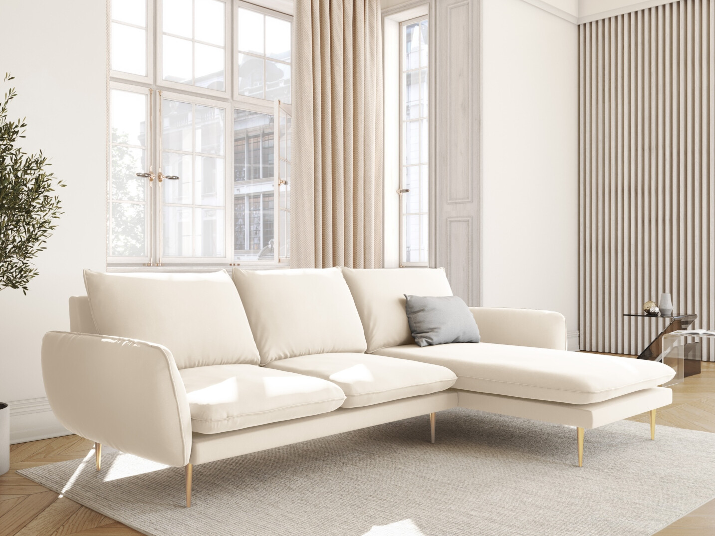 Ecksofa Ferlevi 113 (Bluvel 22)