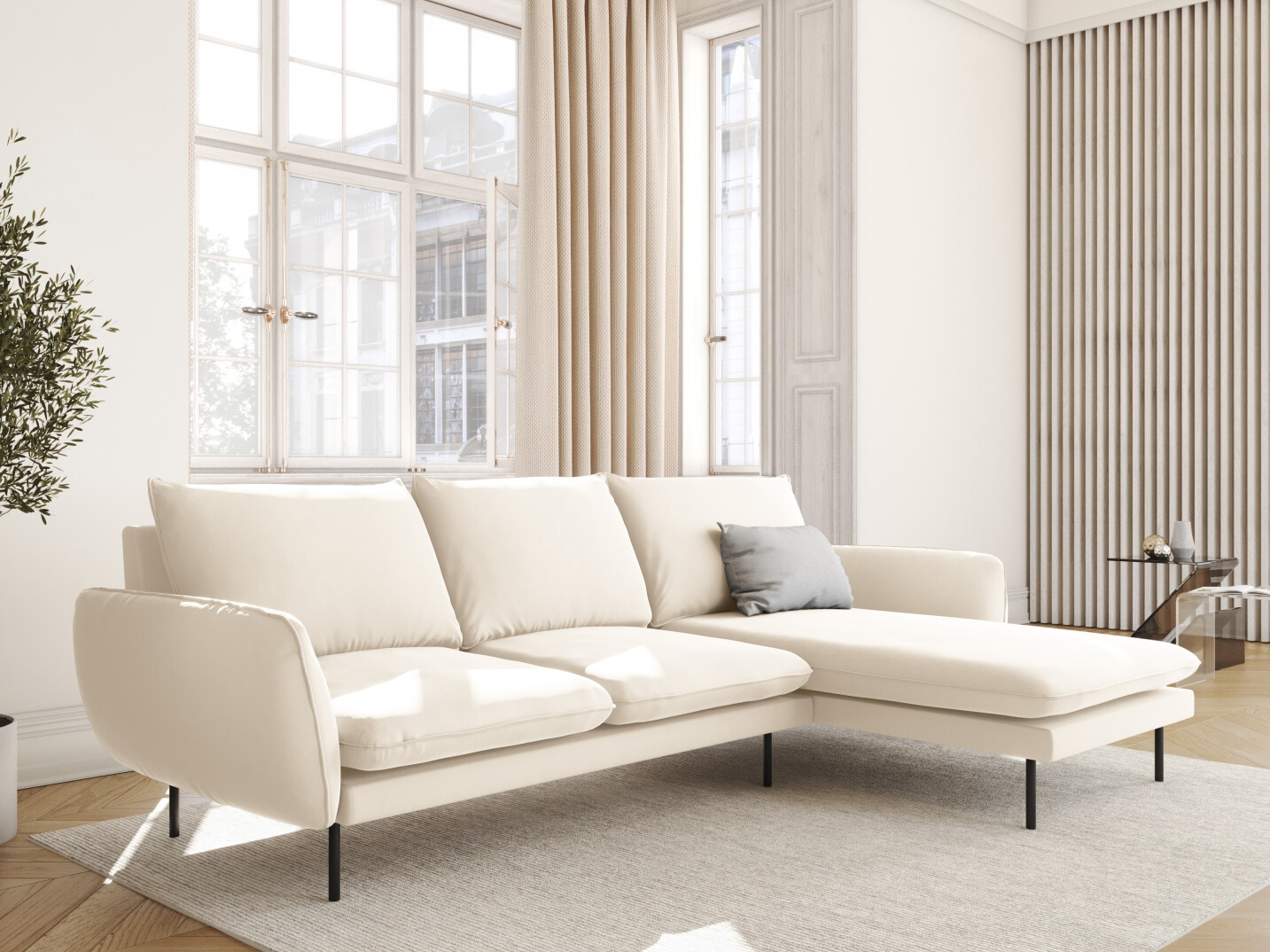 Ecksofa Ferlevi 113 (Bluvel 22)