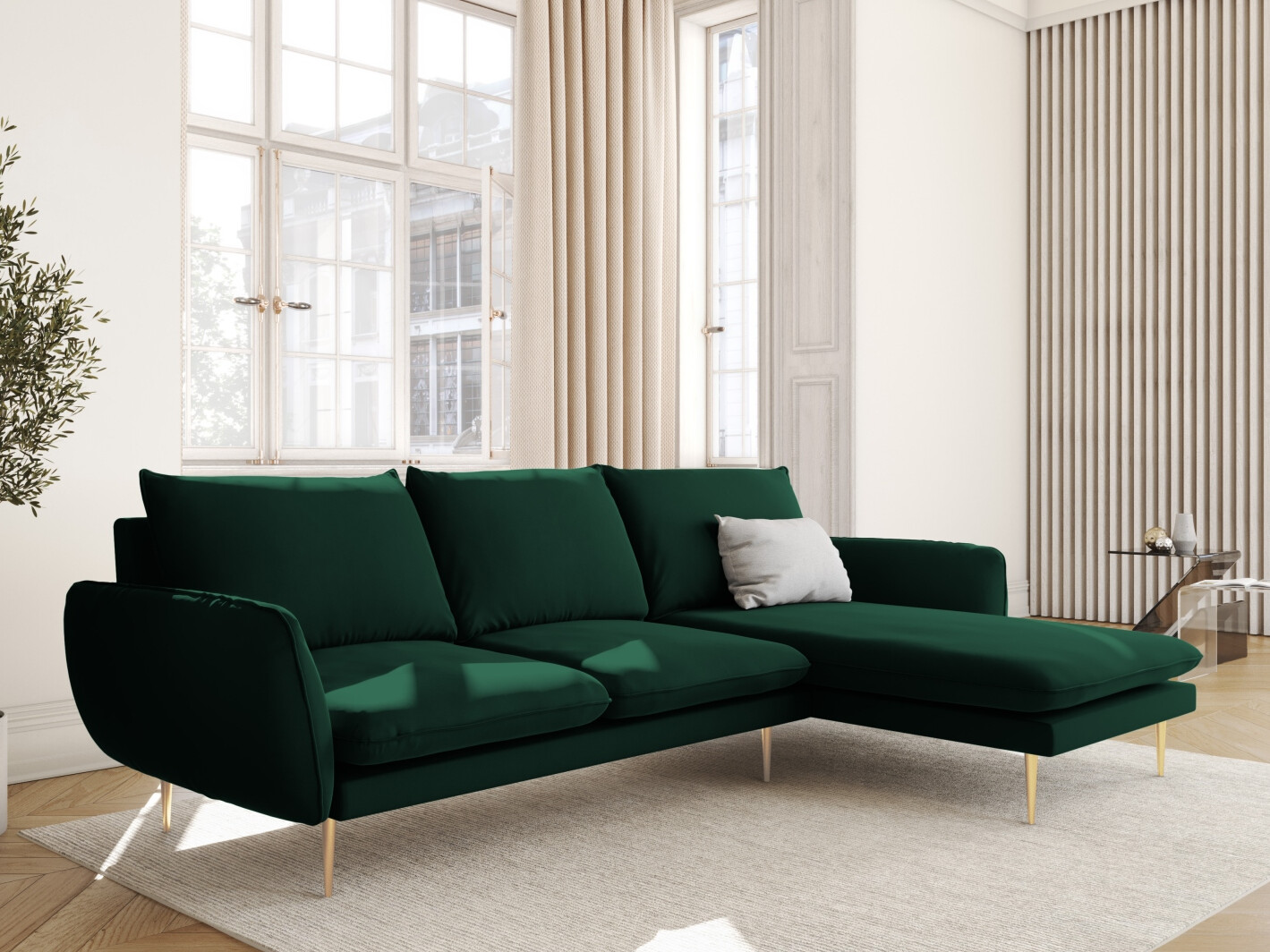Ecksofa Ferlevi 113 (Bluvel 78)