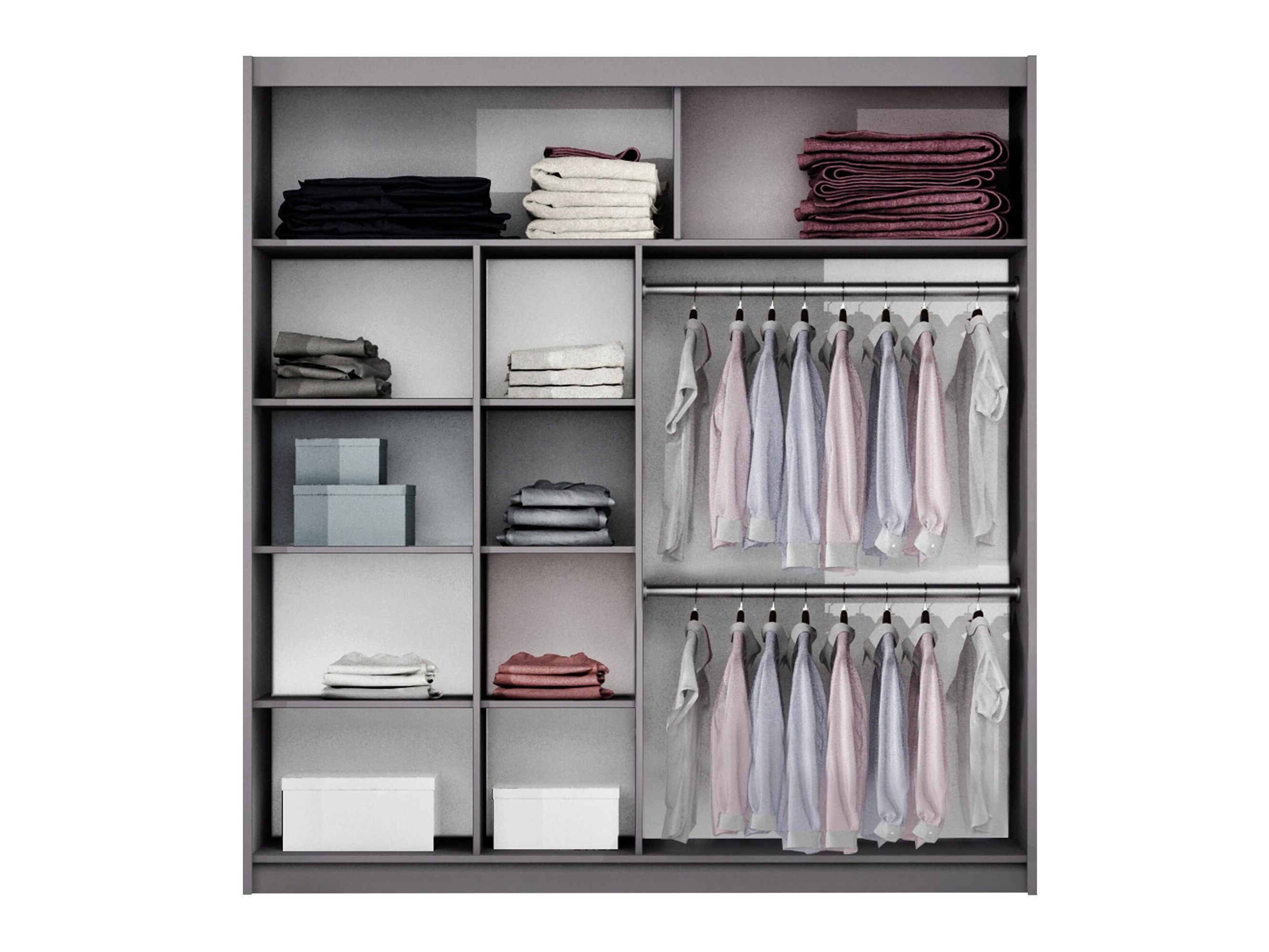 Kleiderschrank Honolulu 207 (Graphit)