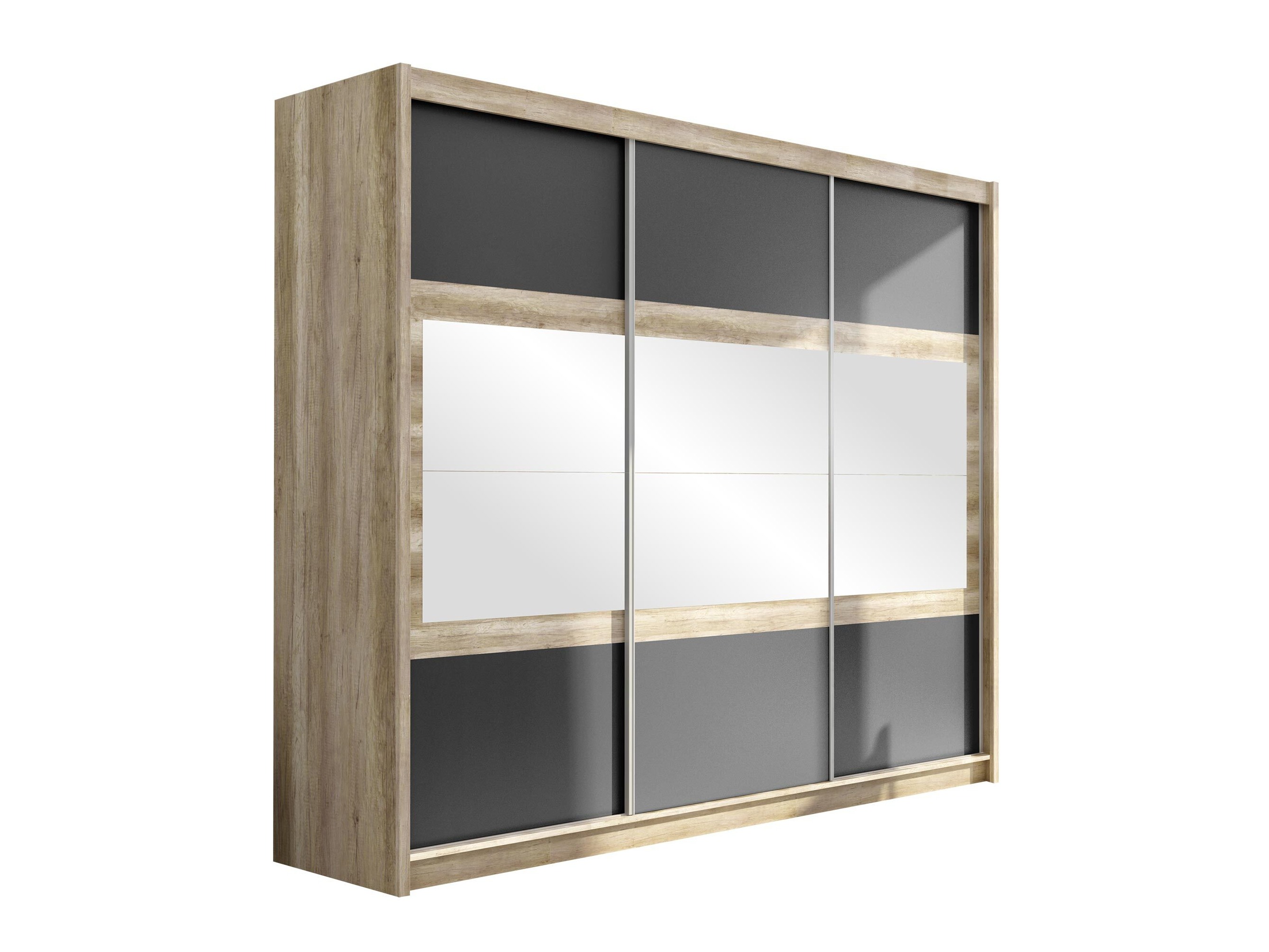 Kleiderschrank Honolulu 109 (Lava + Canyon eichenholzoptik)