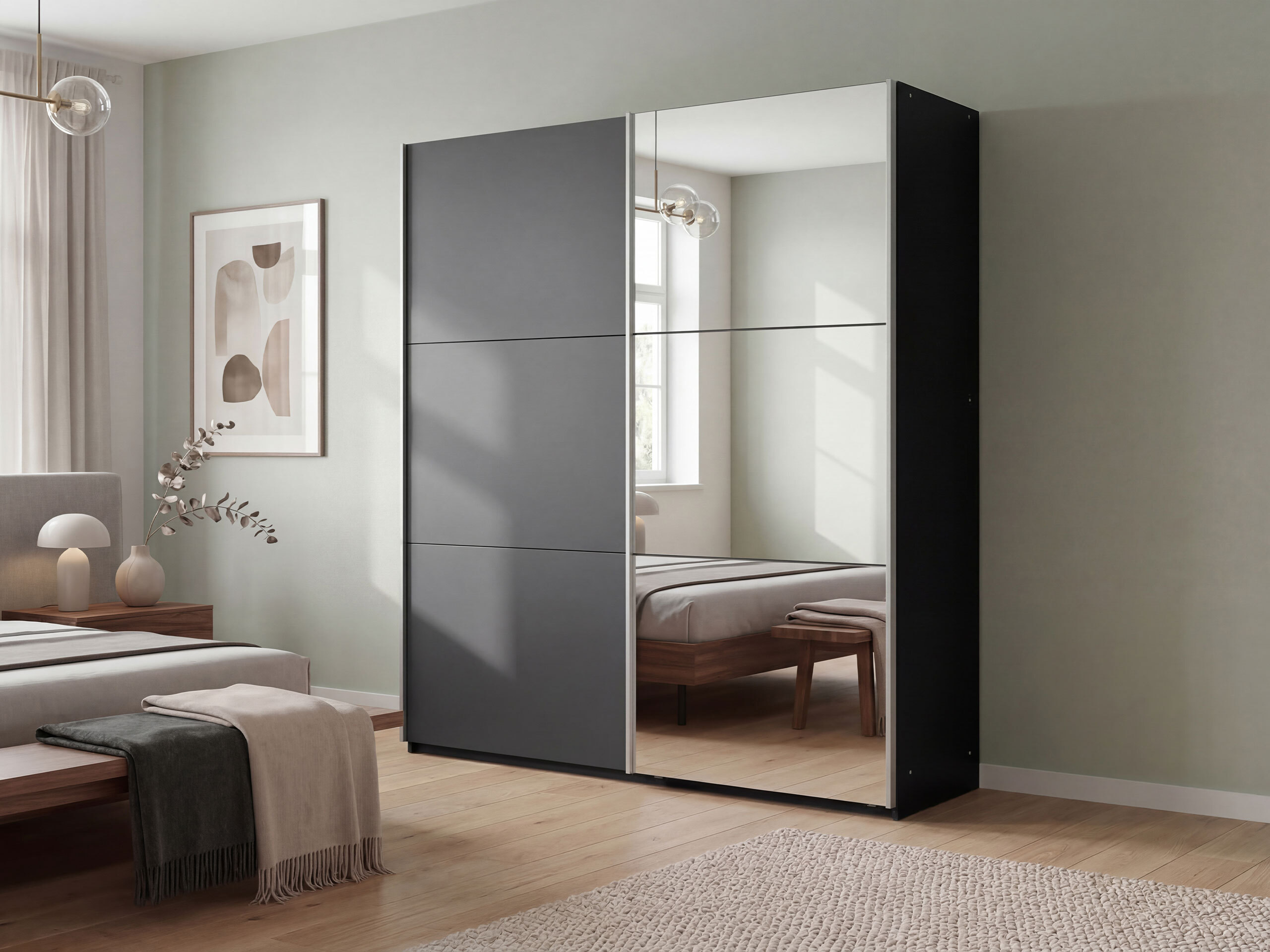 Kleiderschrank Honolulu 124 (Graphit)