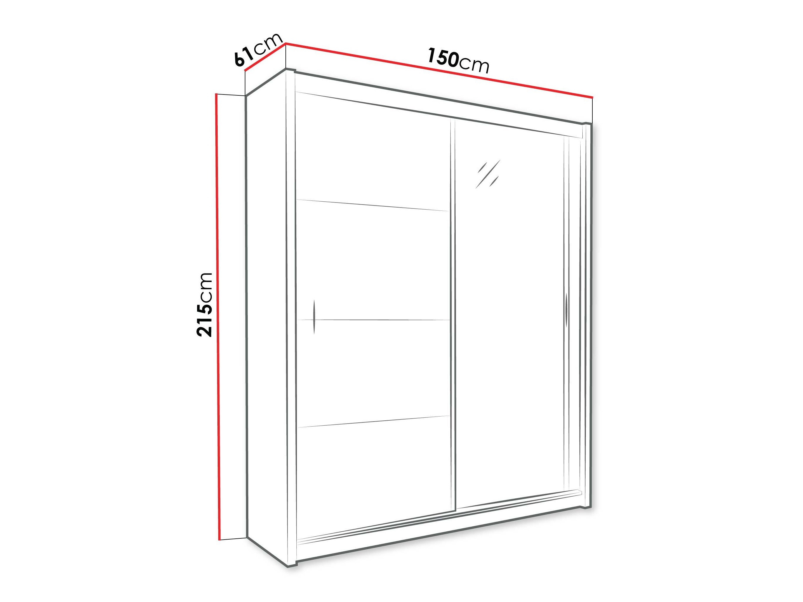 Kleiderschrank Honolulu 105 (Weiß)