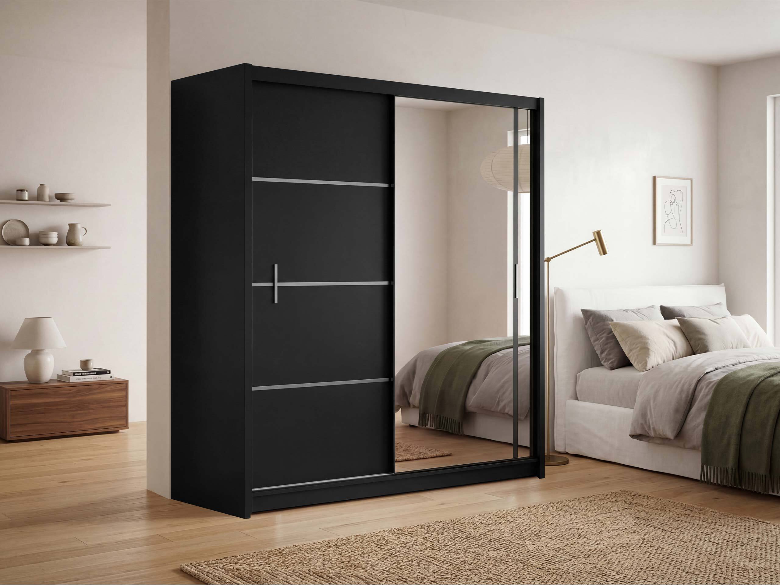 Kleiderschrank Honolulu 106 (Schwarz)