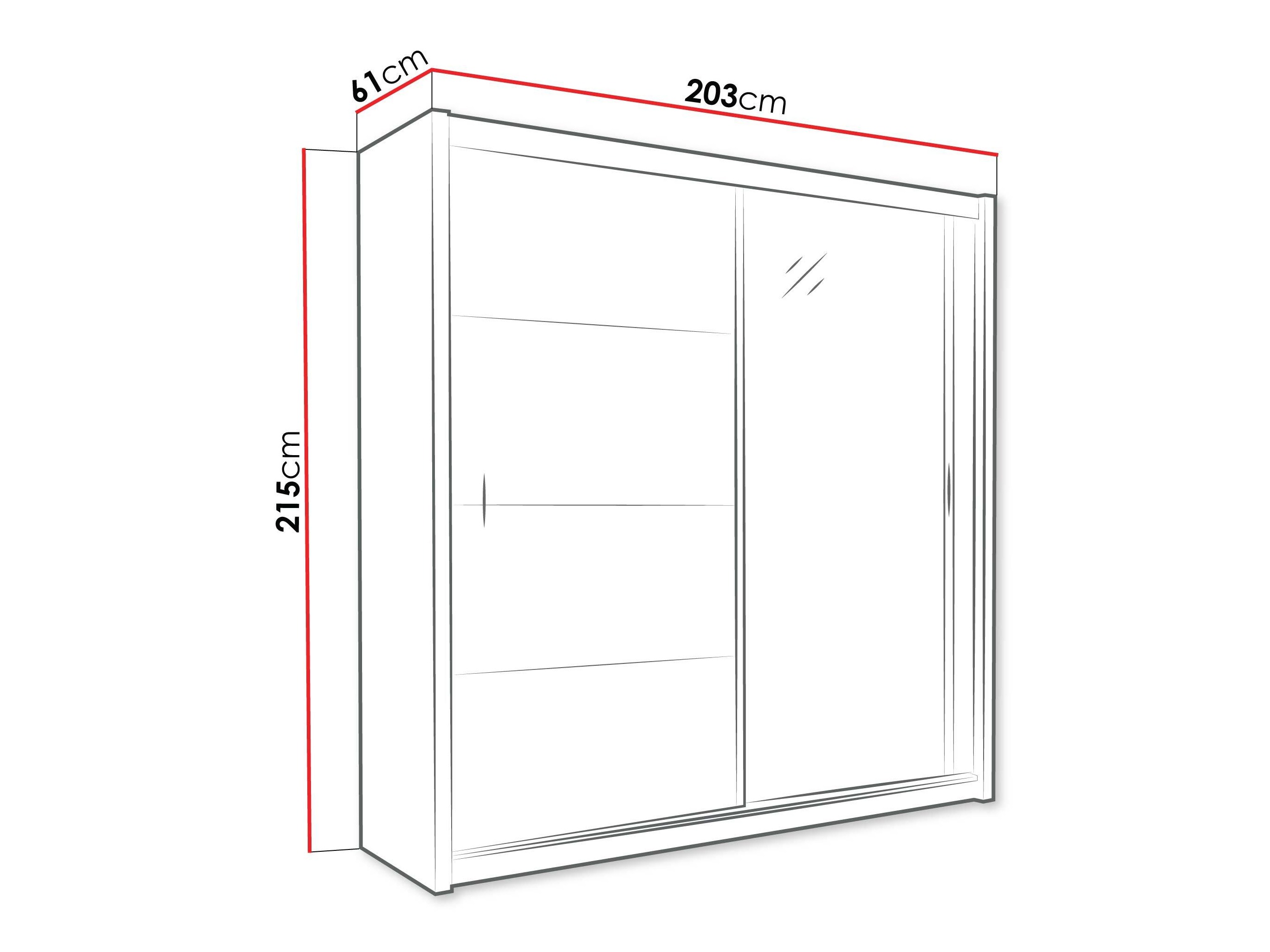 Kleiderschrank Honolulu 106 (Schwarz)