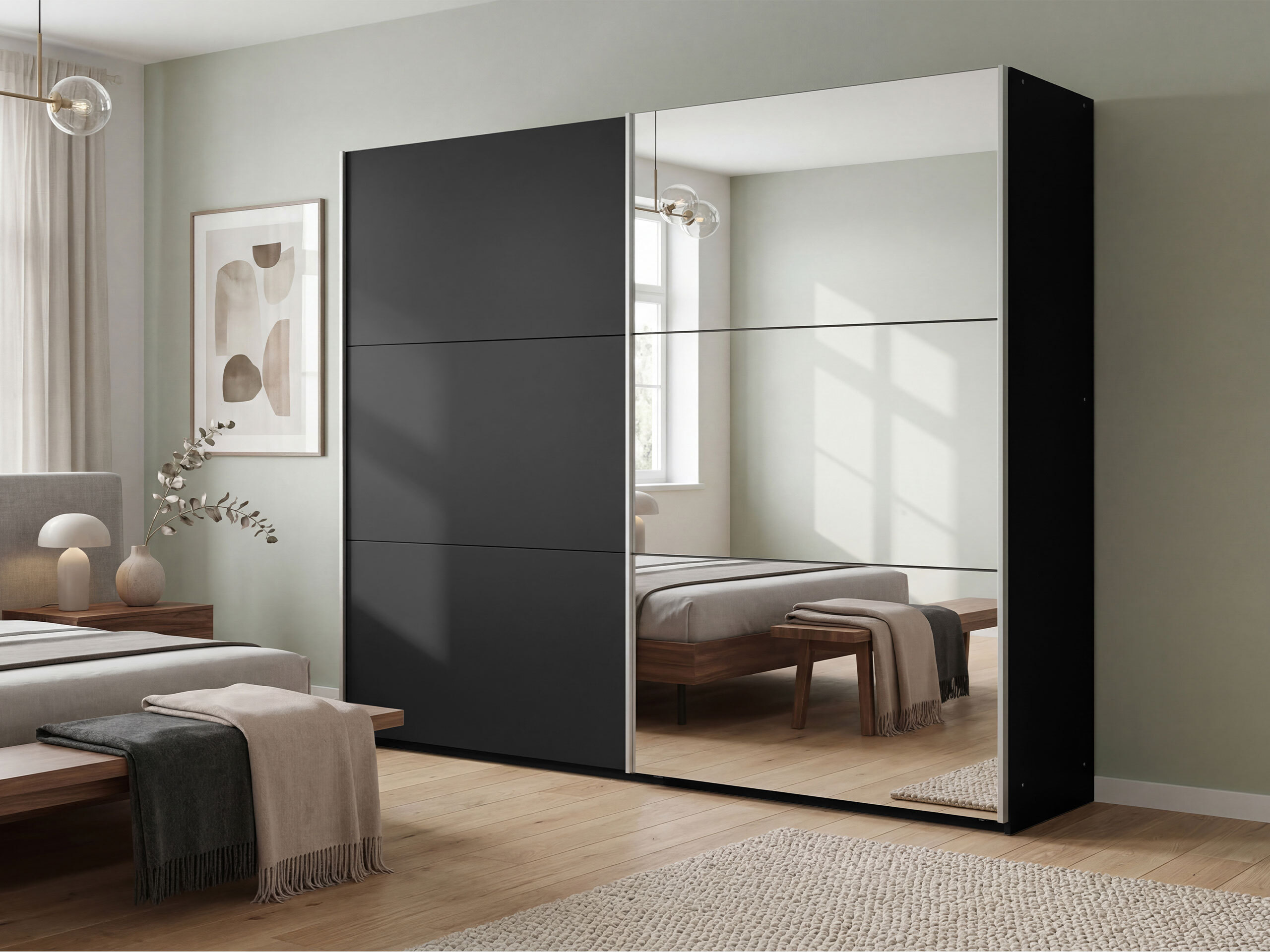Kleiderschrank Honolulu 126 (Schwarz)
