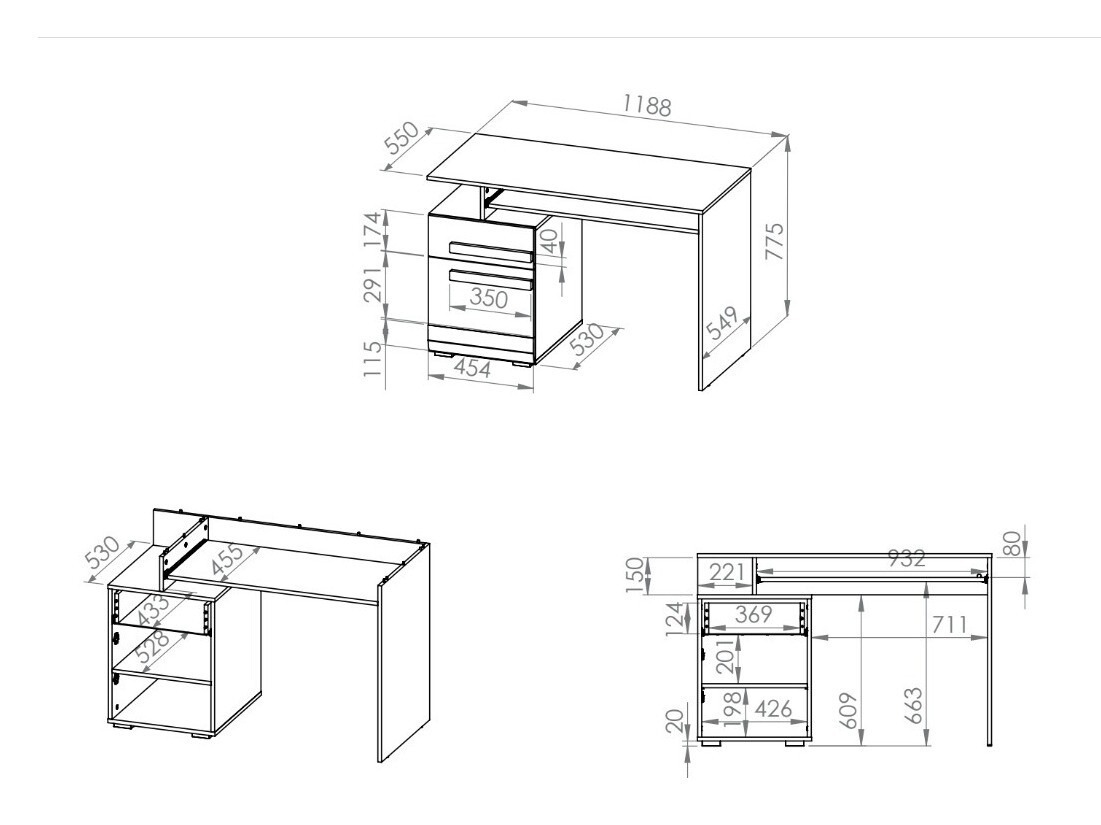 Heimbüro-Set Alcala 114