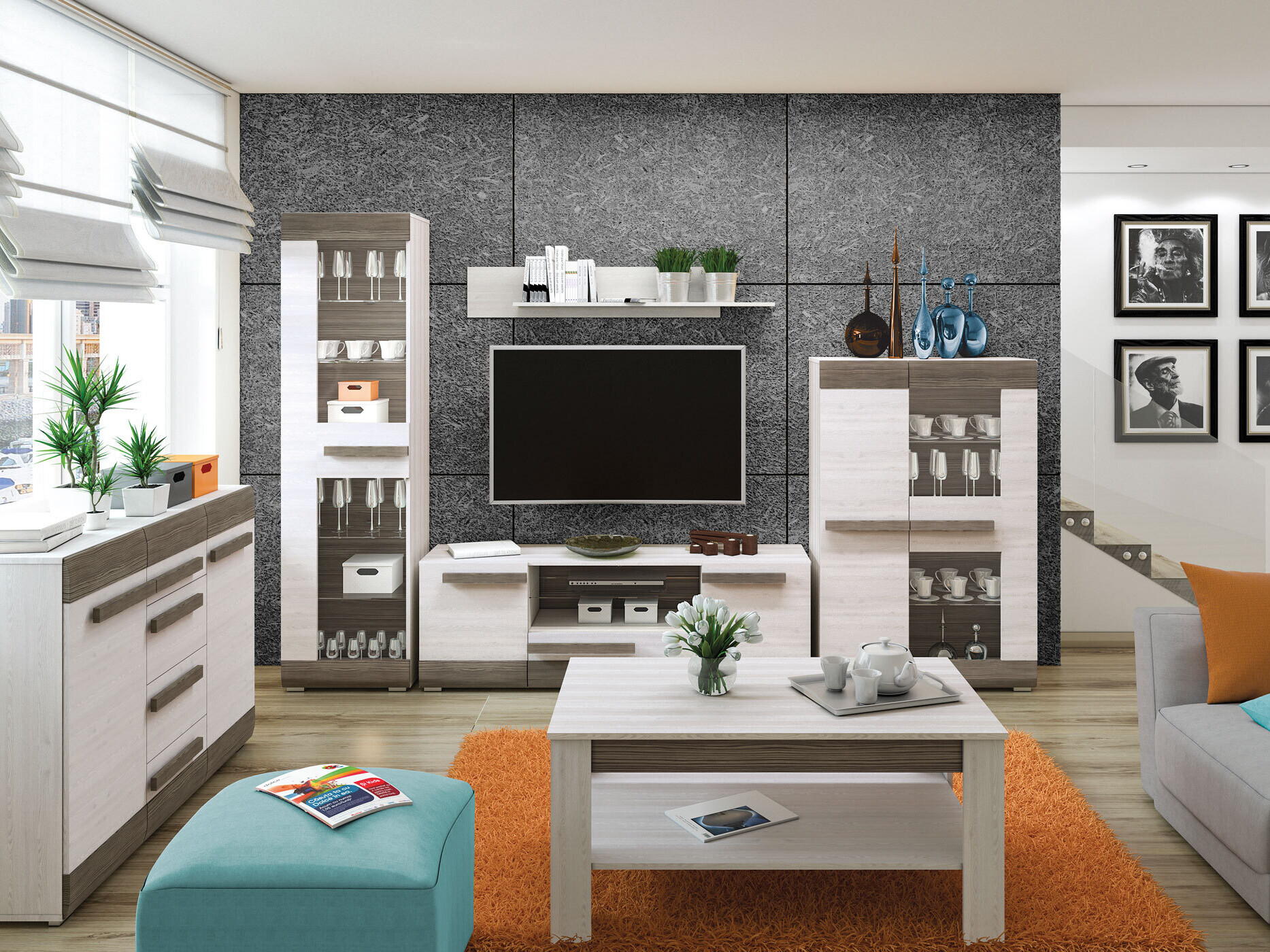 Wohnzimmer-Sets Alcala 128