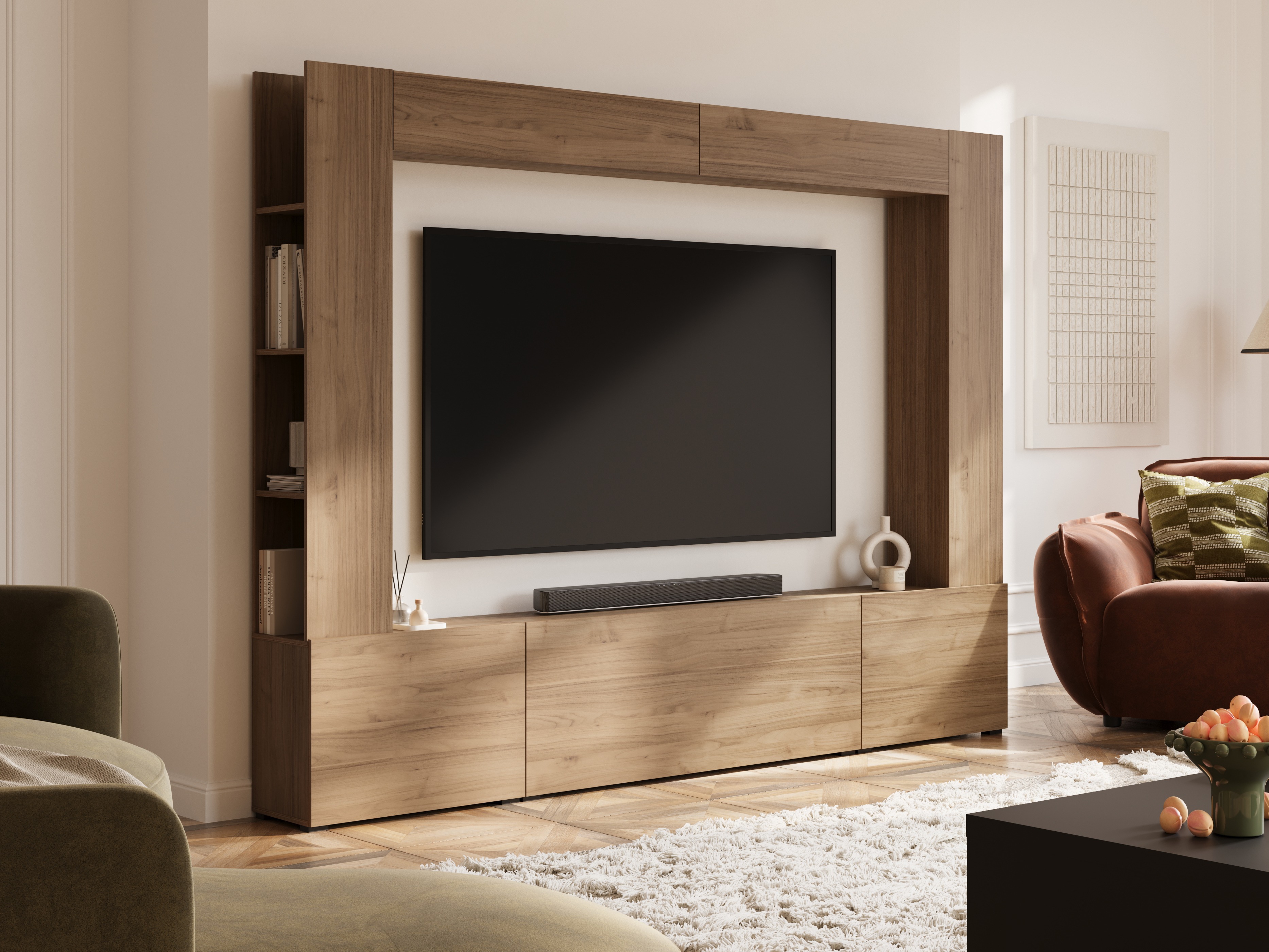 Wohnzimmer-Sets Austin 392 (Walnussholzoptik)