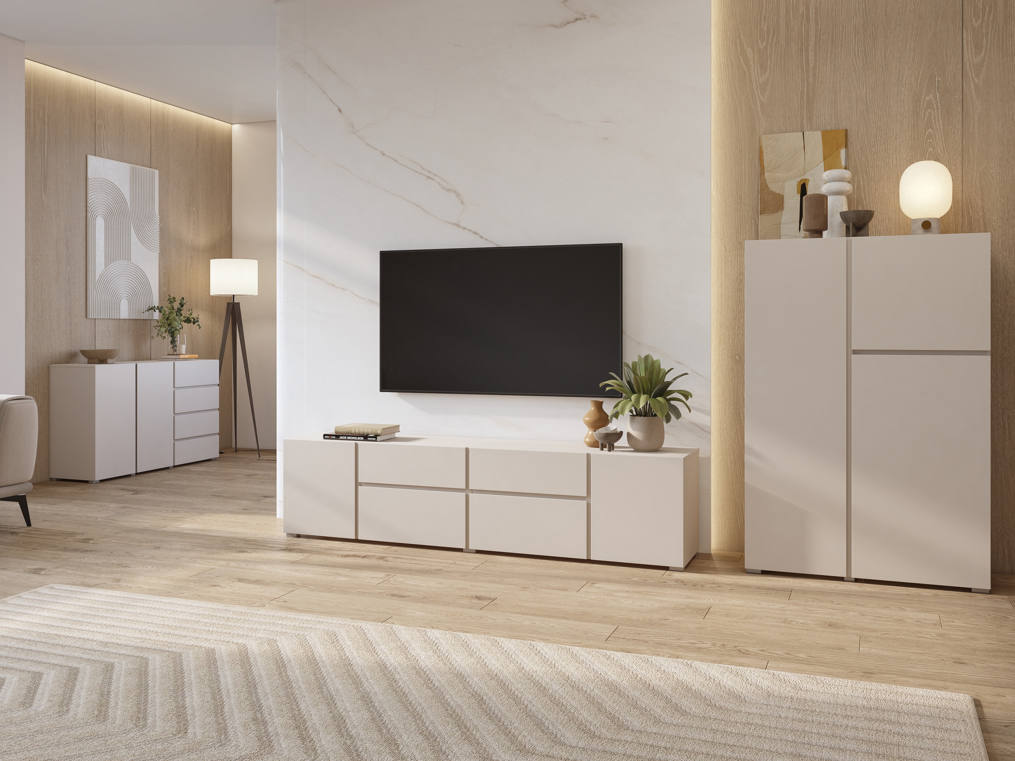 TV-Möbel Elbleve 100 (Kaschmir)