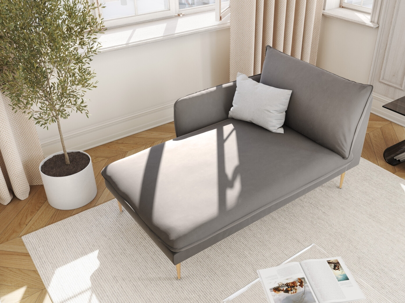 Chaiselongue Ferlevi 116 (Bluvel 13)