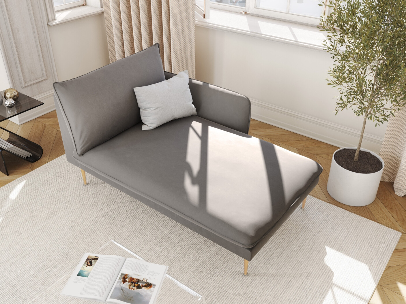 Chaiselongue Ferlevi 116 (Bluvel 13)