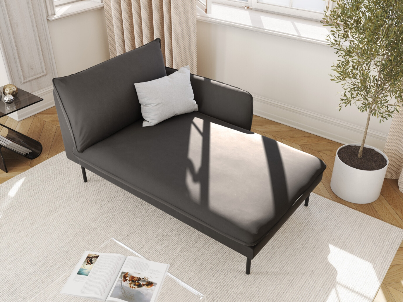 Chaiselongue Ferlevi 116 (Bluvel 18)