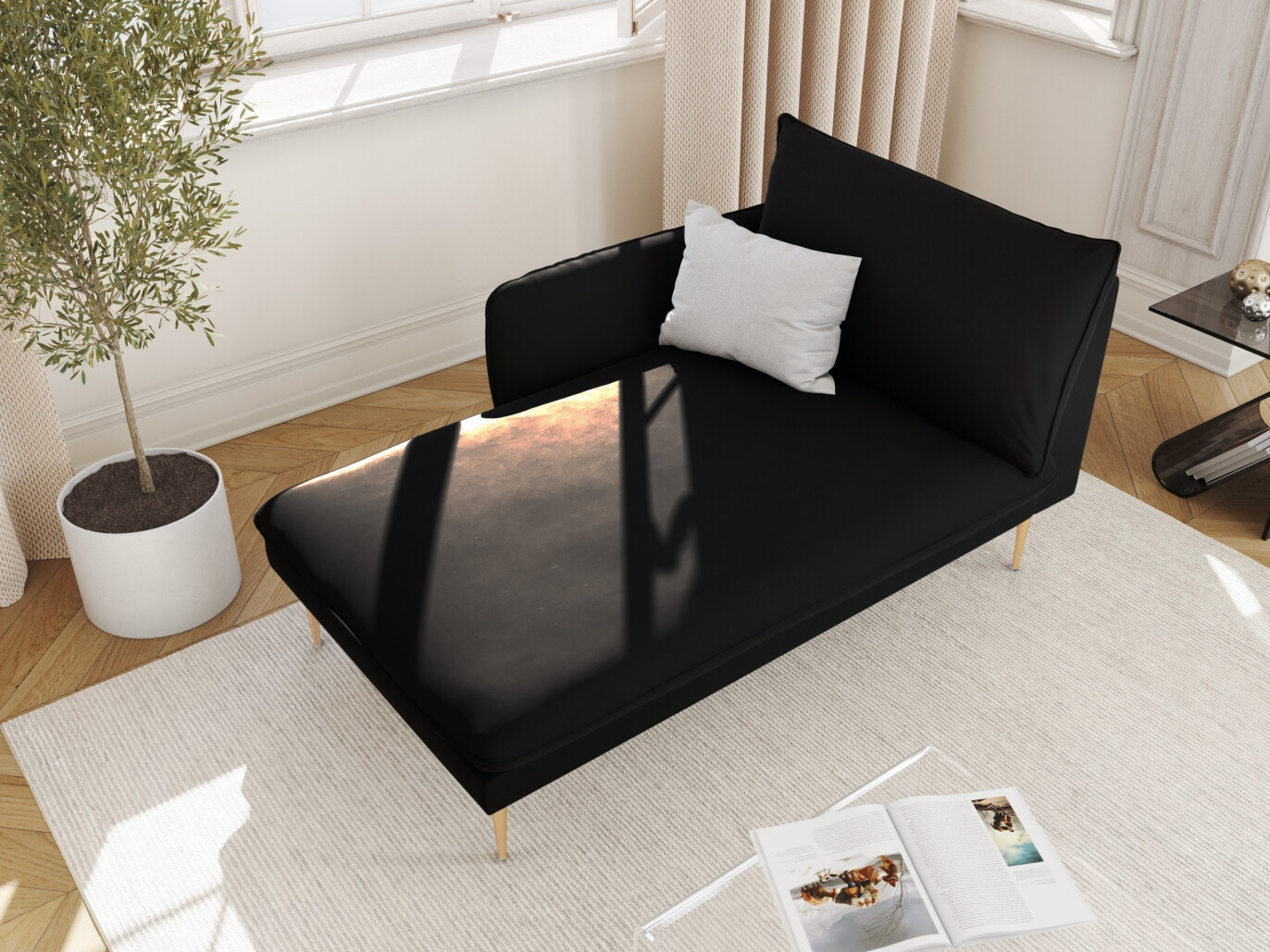 Chaiselongue Ferlevi 116 (Bluvel 19)