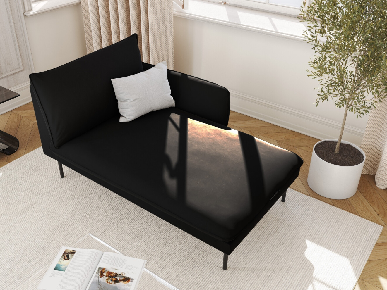 Chaiselongue Ferlevi 116 (Bluvel 19)