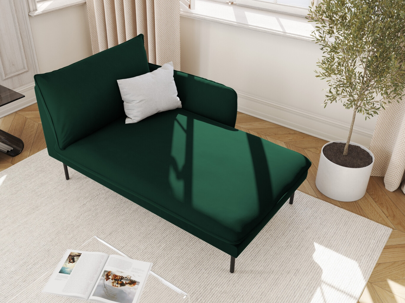 Chaiselongue Ferlevi 116 (Bluvel 78)