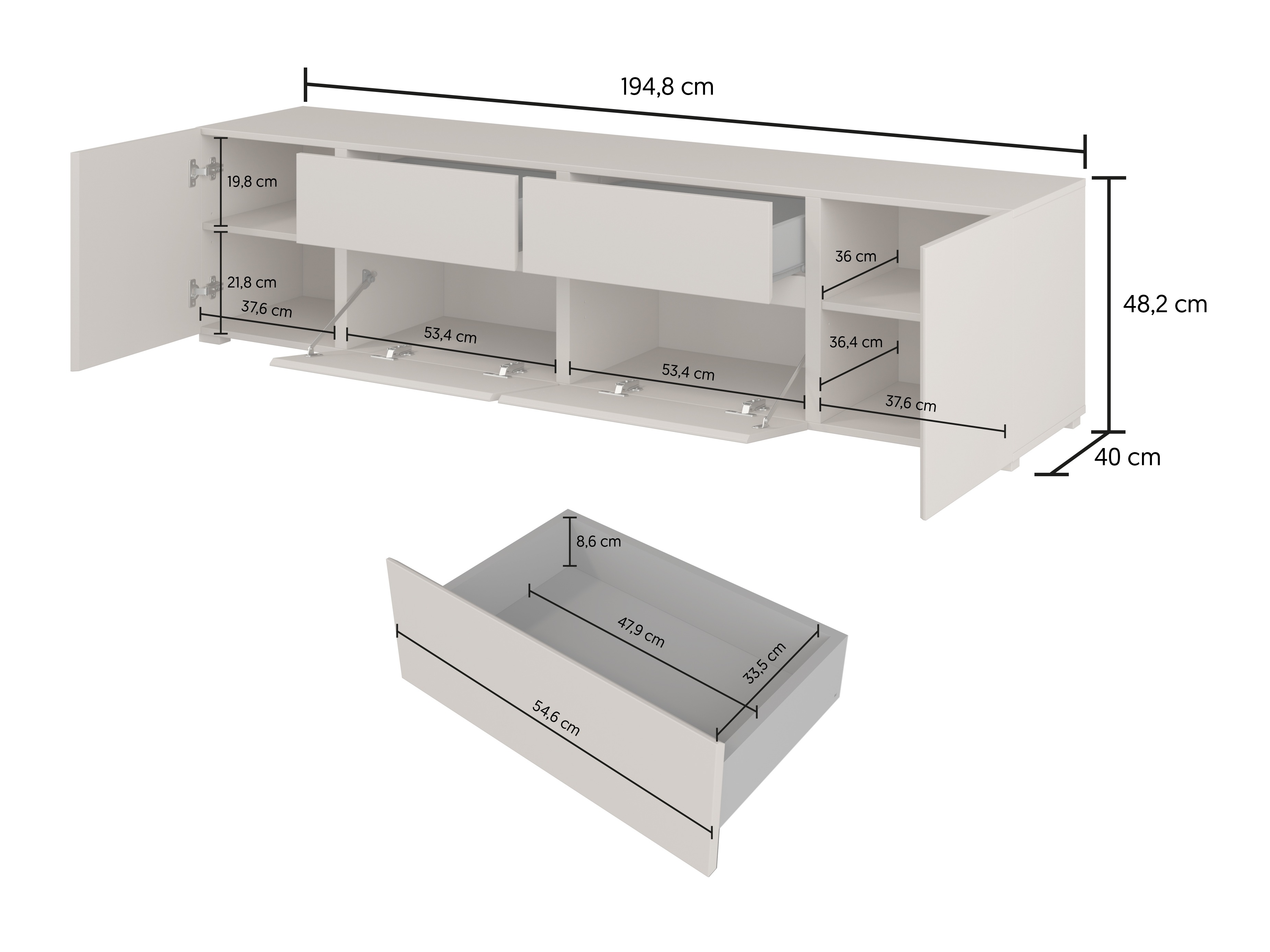 Wohnzimmer-Sets Elbleve 104 (Schwarz)