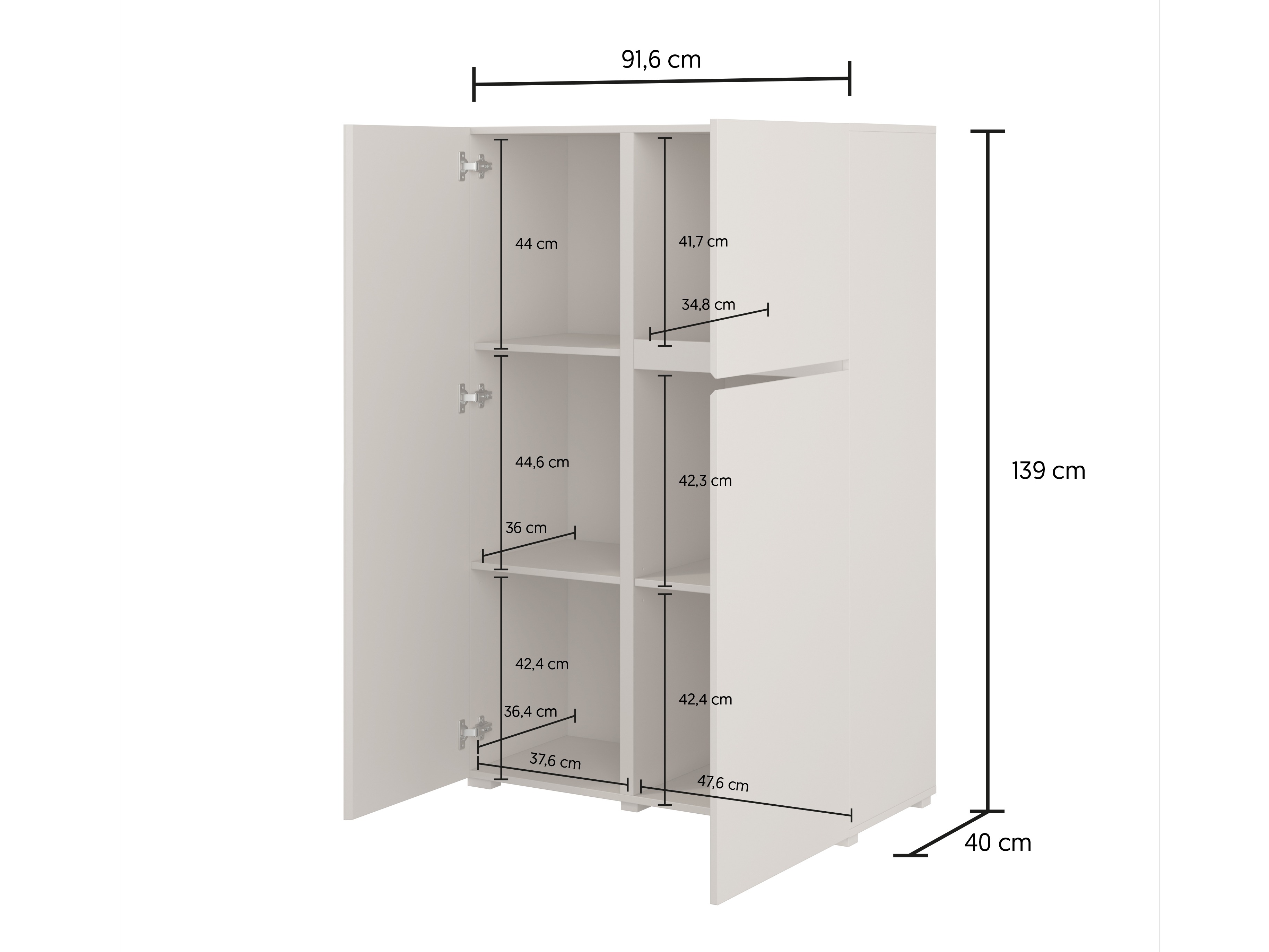 Wohnzimmer-Sets Elbleve 104 (Weiß)