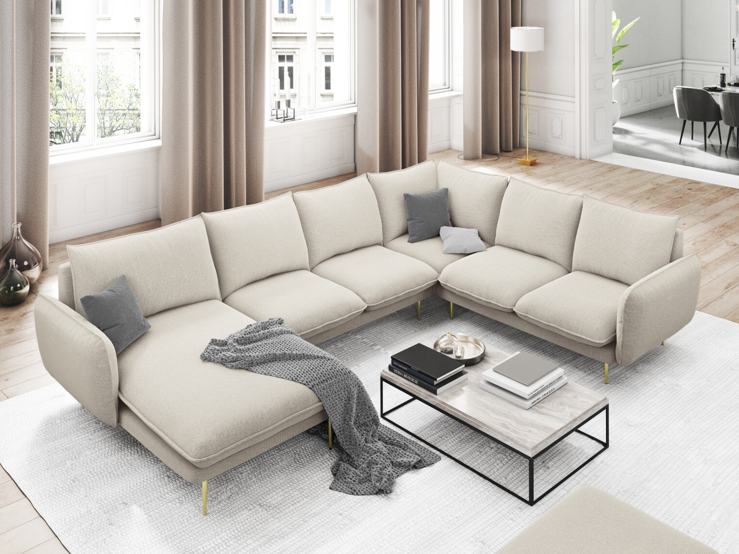 Ecksofa Ferlevi 117 (Positano 02)