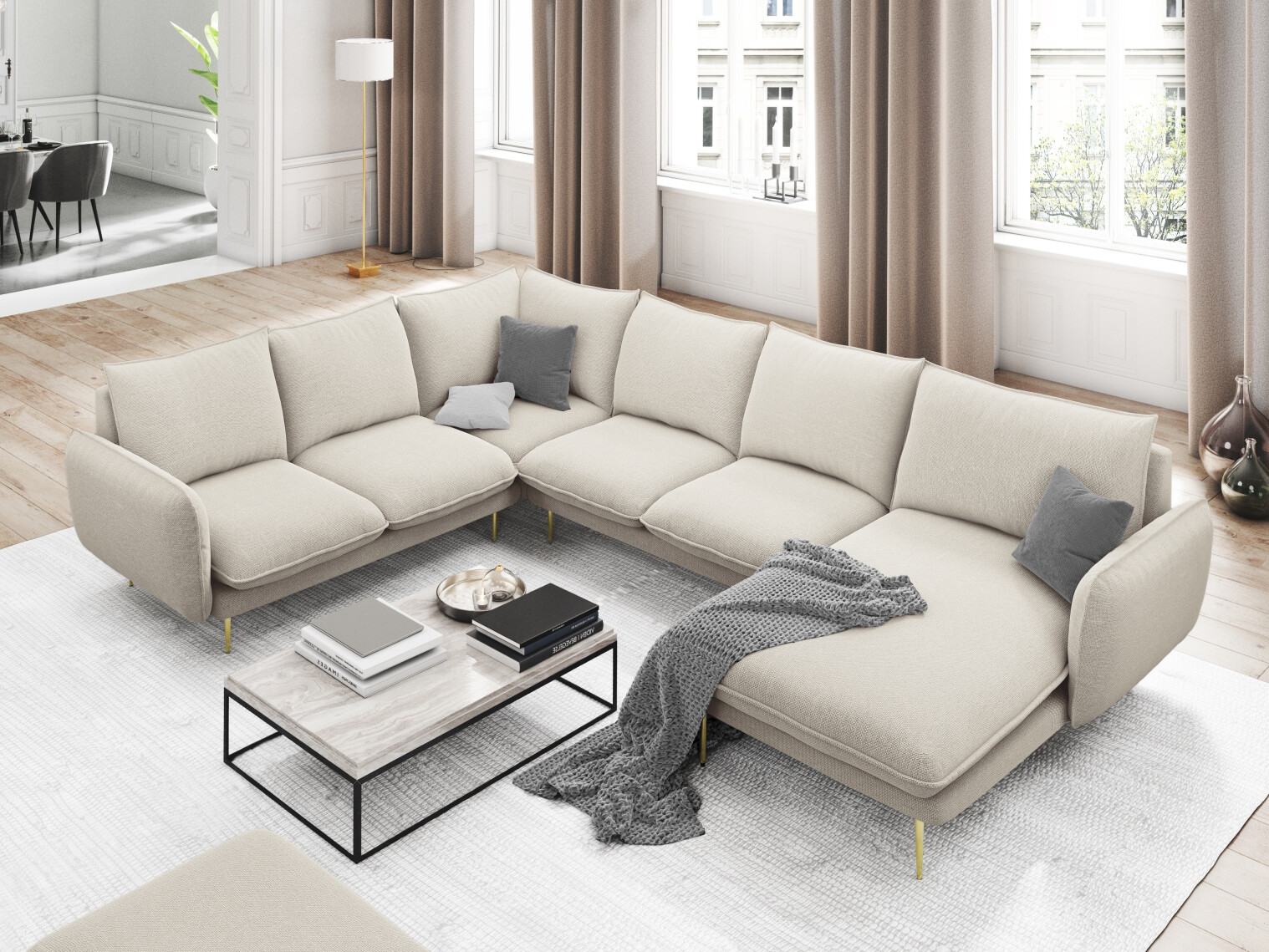 Ecksofa Ferlevi 117 (Positano 02)