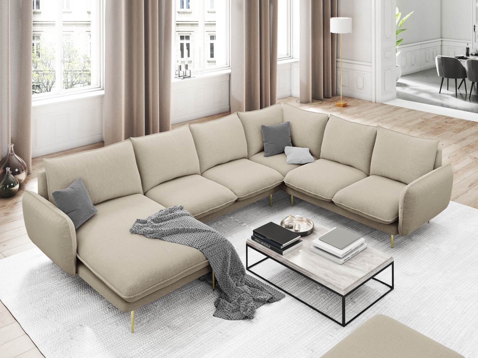 Ecksofa Ferlevi 117 (Positano 08)