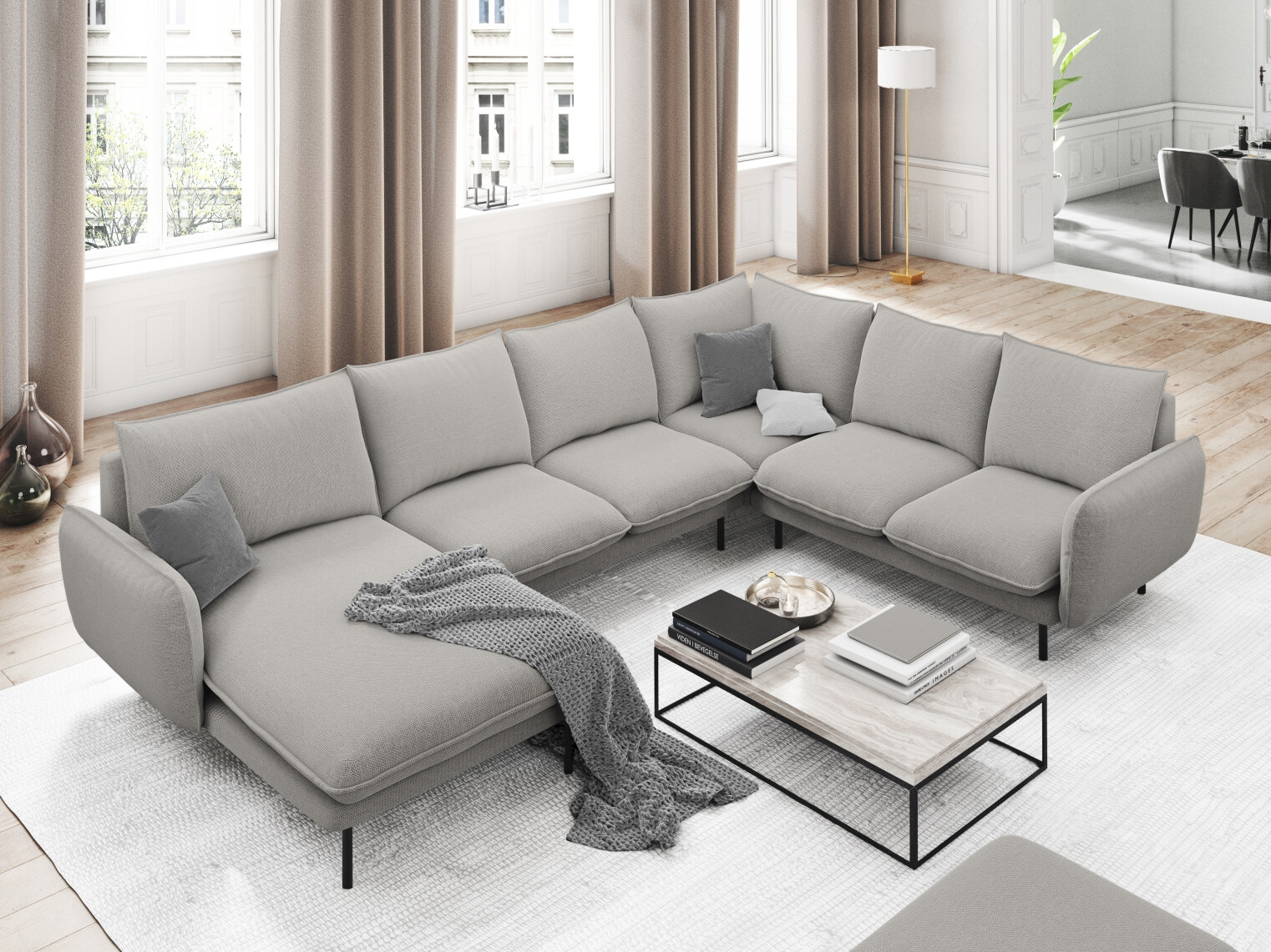 Ecksofa Ferlevi 117 (Positano 83)