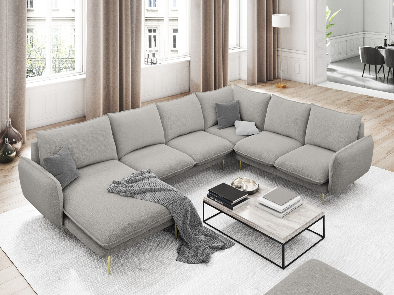 Ecksofa Ferlevi 117 (Positano 83)