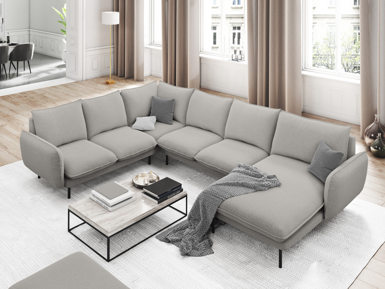 Ecksofa Ferlevi 117 (Positano 83)