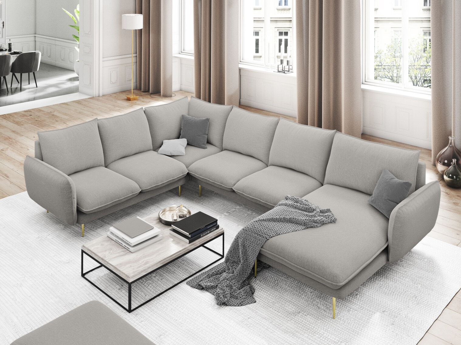 Ecksofa Ferlevi 117 (Positano 83)