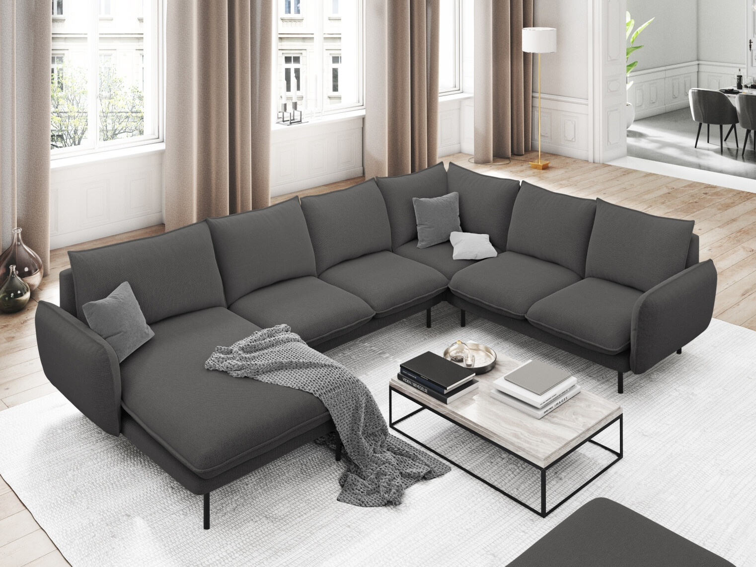 Ecksofa Ferlevi 117 (Positano 95)