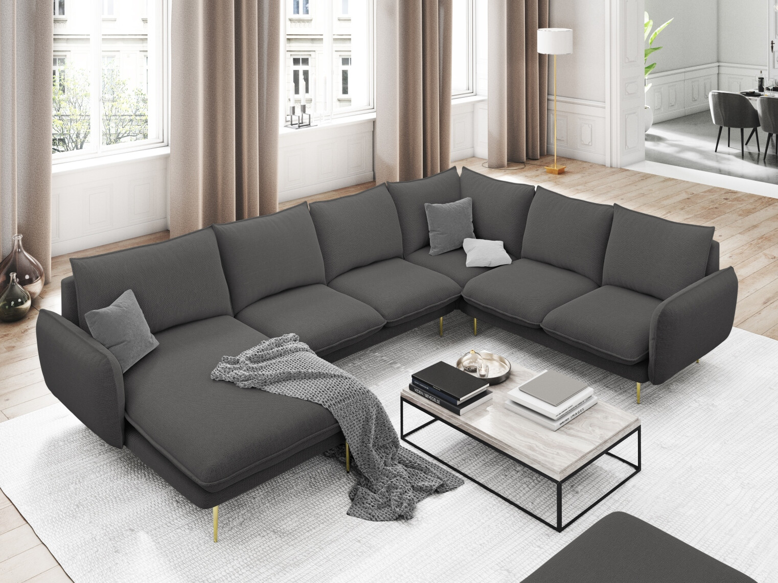 Ecksofa Ferlevi 117 (Positano 95)