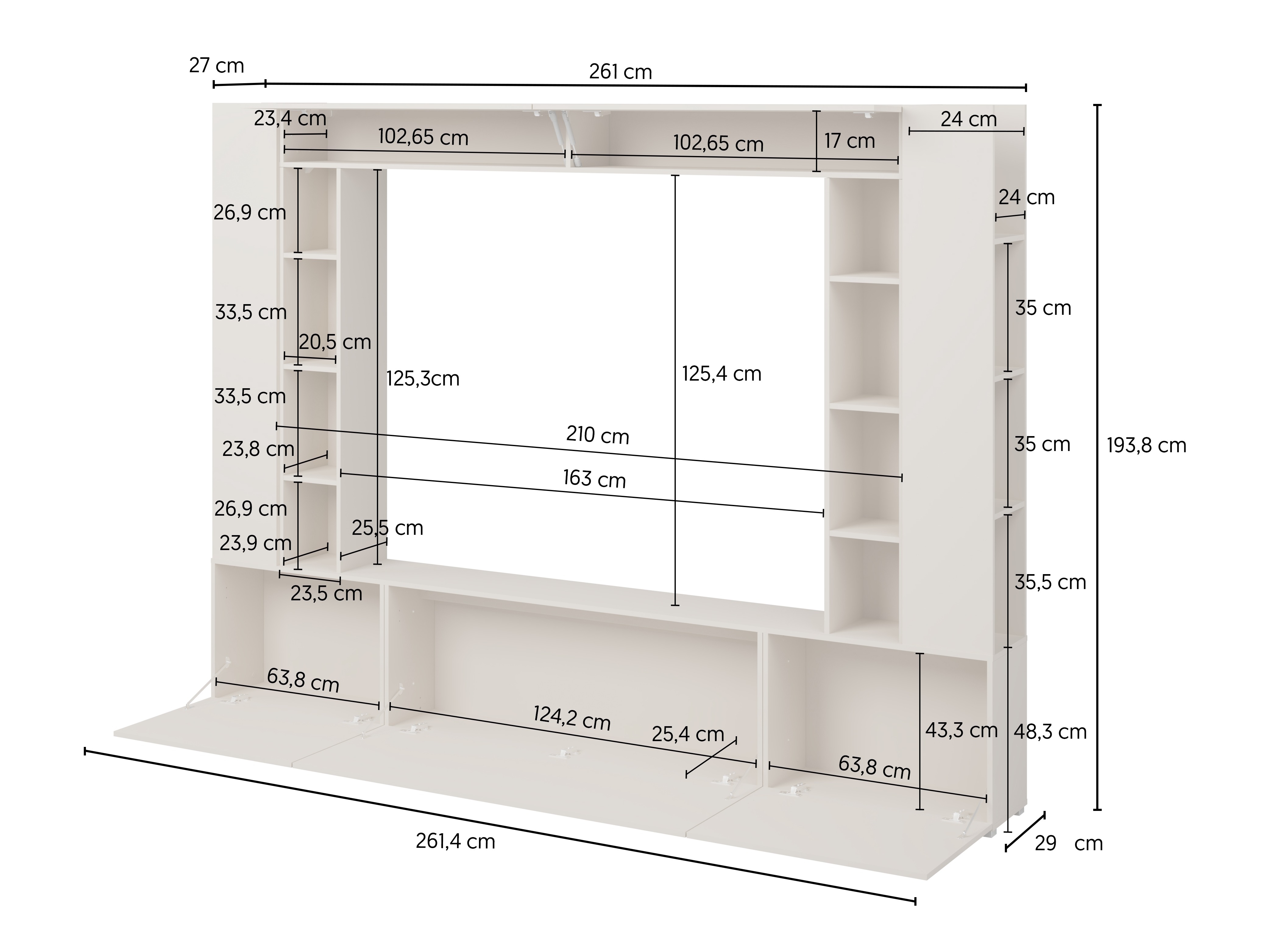 Wohnzimmer-Sets Austin 392 (Walnussholzoptik)