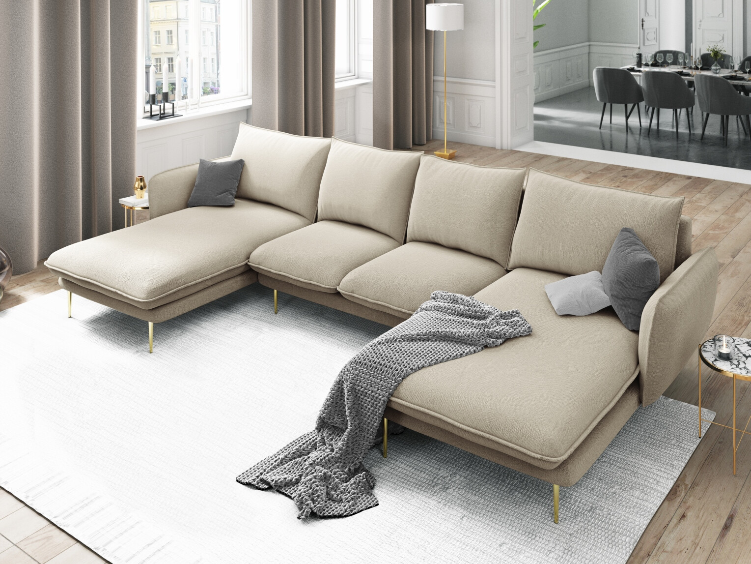 Ecksofa Ferlevi 118 (Positano 08)