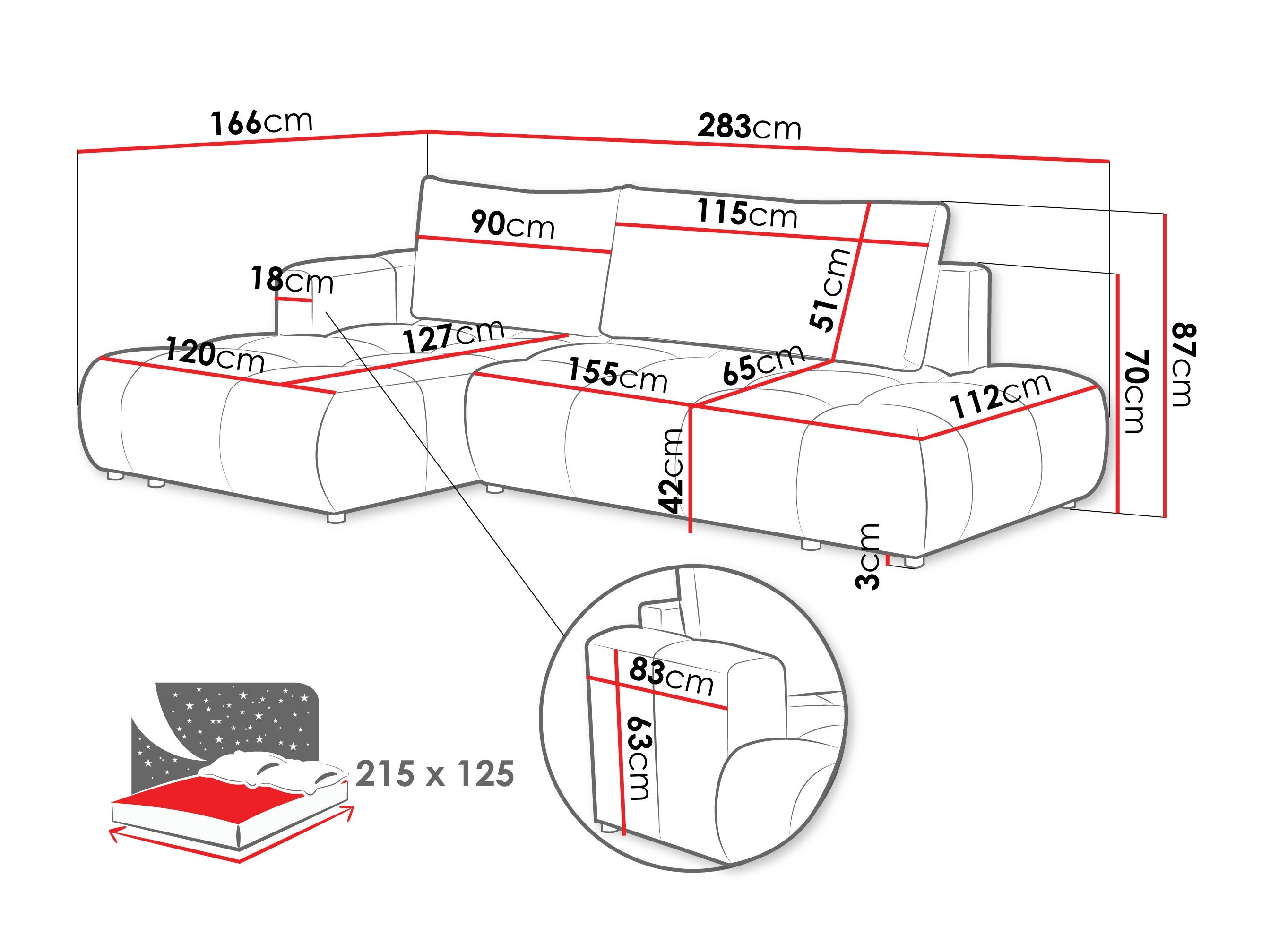 Ecksofa Oletudo (Velo 623)