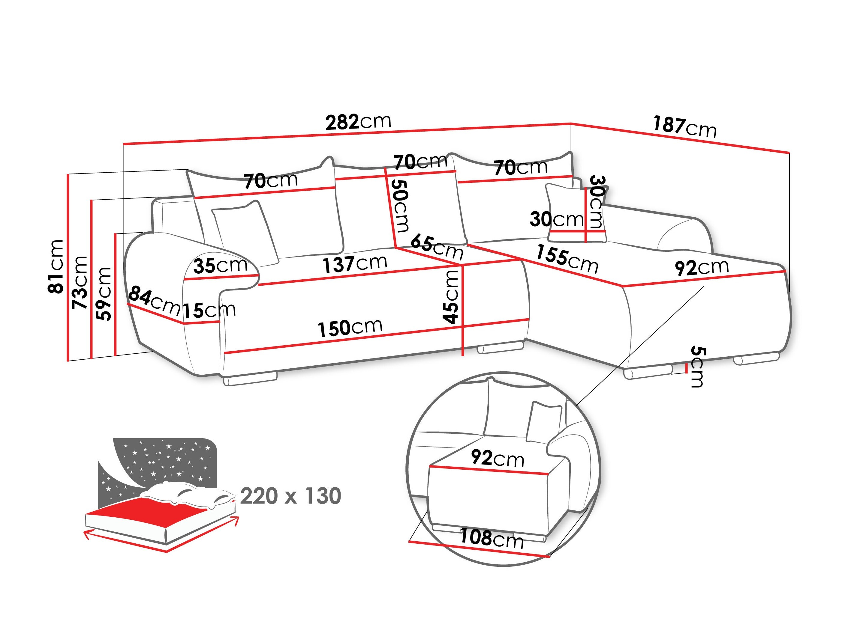 Ecksofa Camden 110 (Ambience 20)