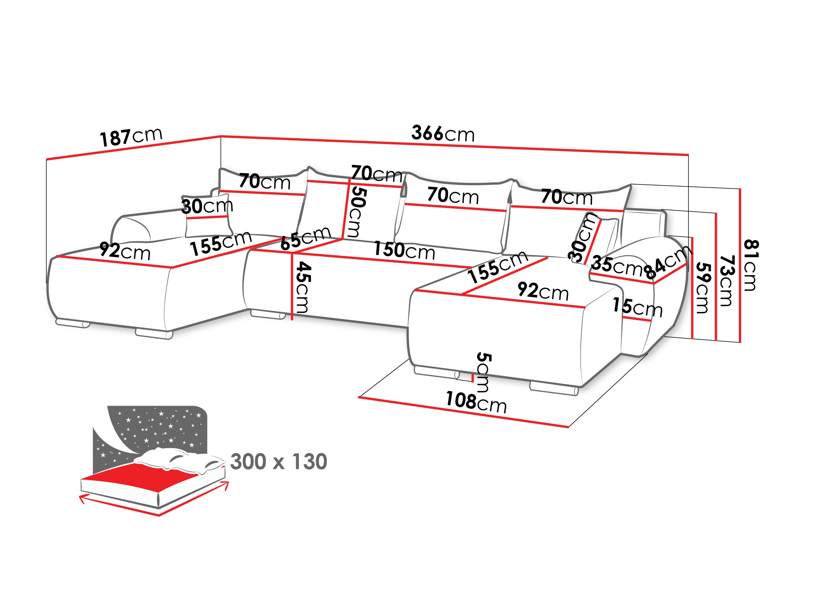 Ecksofa Camden 111 (Ambience 18)