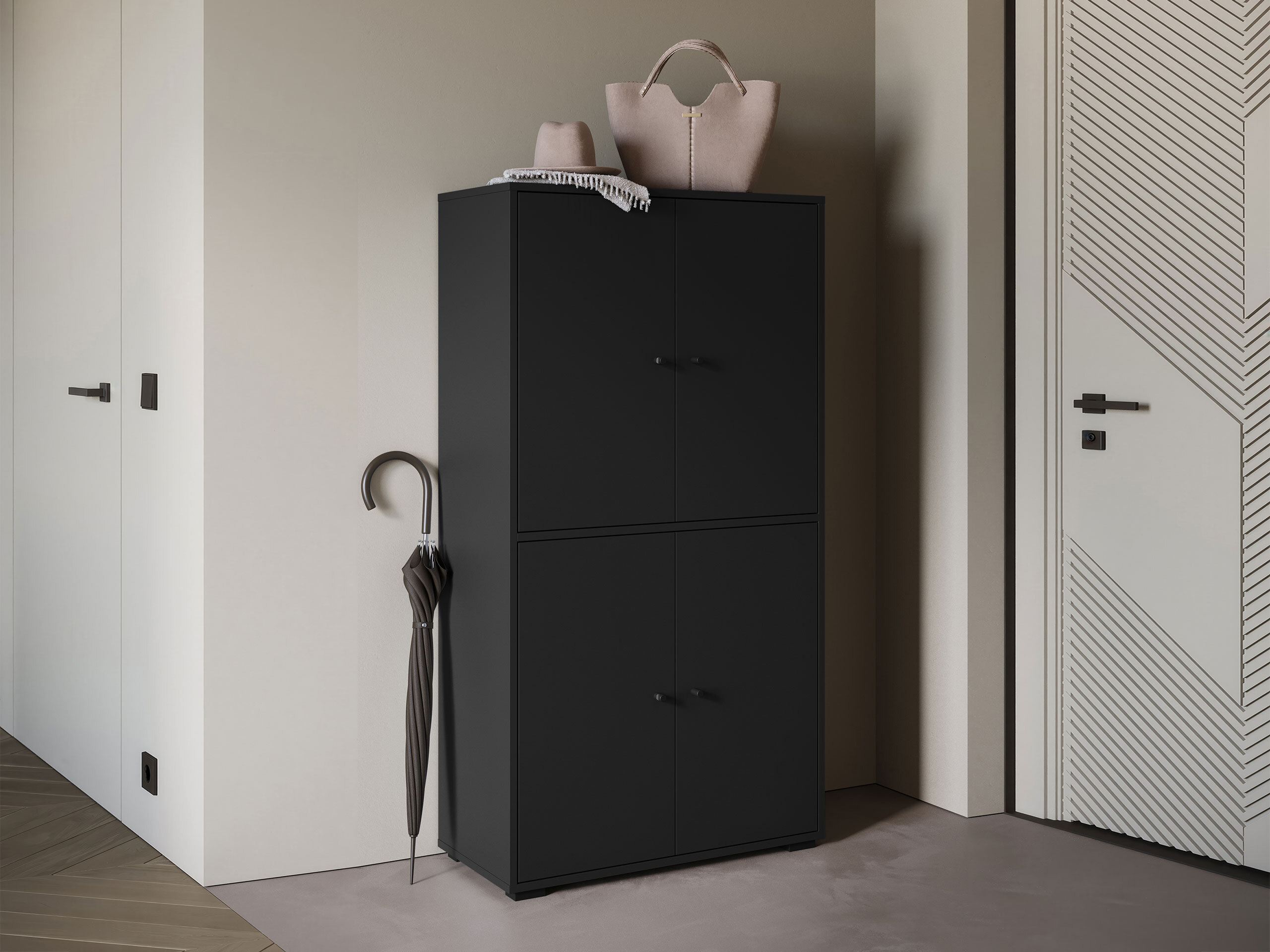 Sideboard Sarasota 196 (Schwarz)