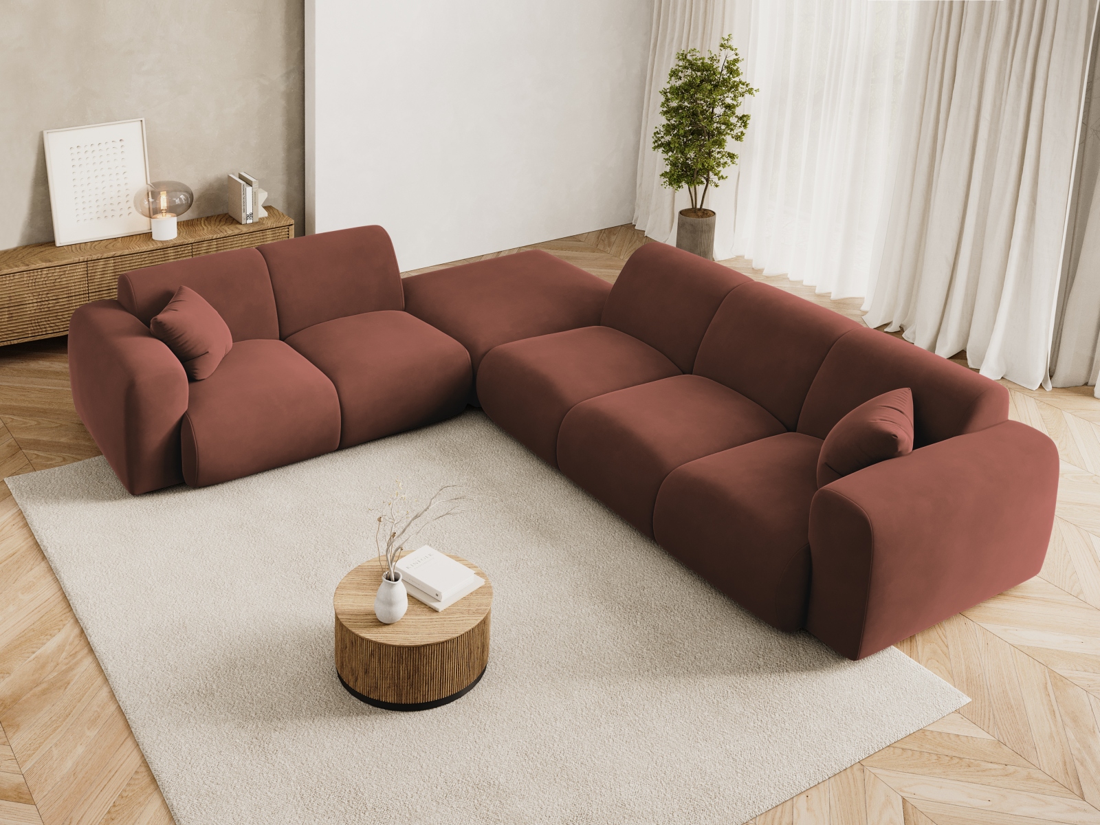 Ecksofa Talfere 106 (Casino Cuoio)