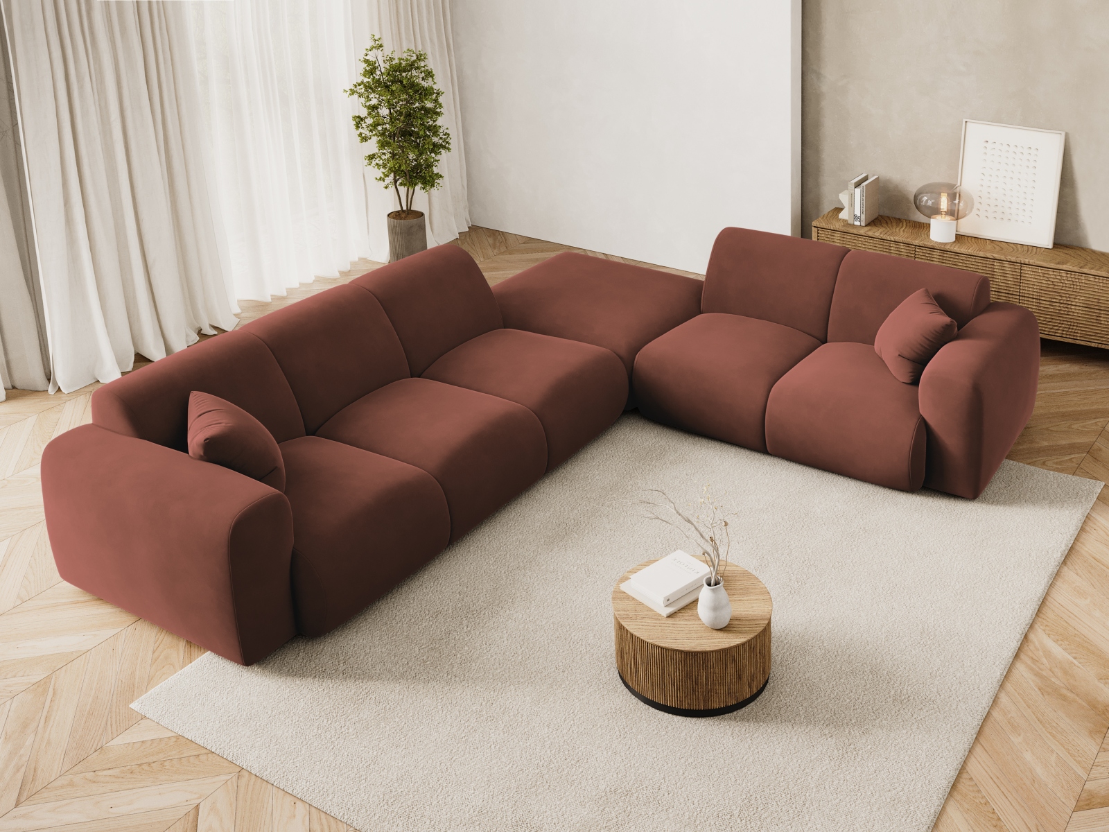 Ecksofa Talfere 106 (Casino Cuoio)