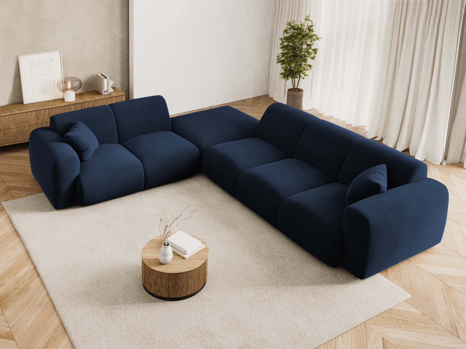Ecksofa Talfere 106 (Casino Deep Blue)