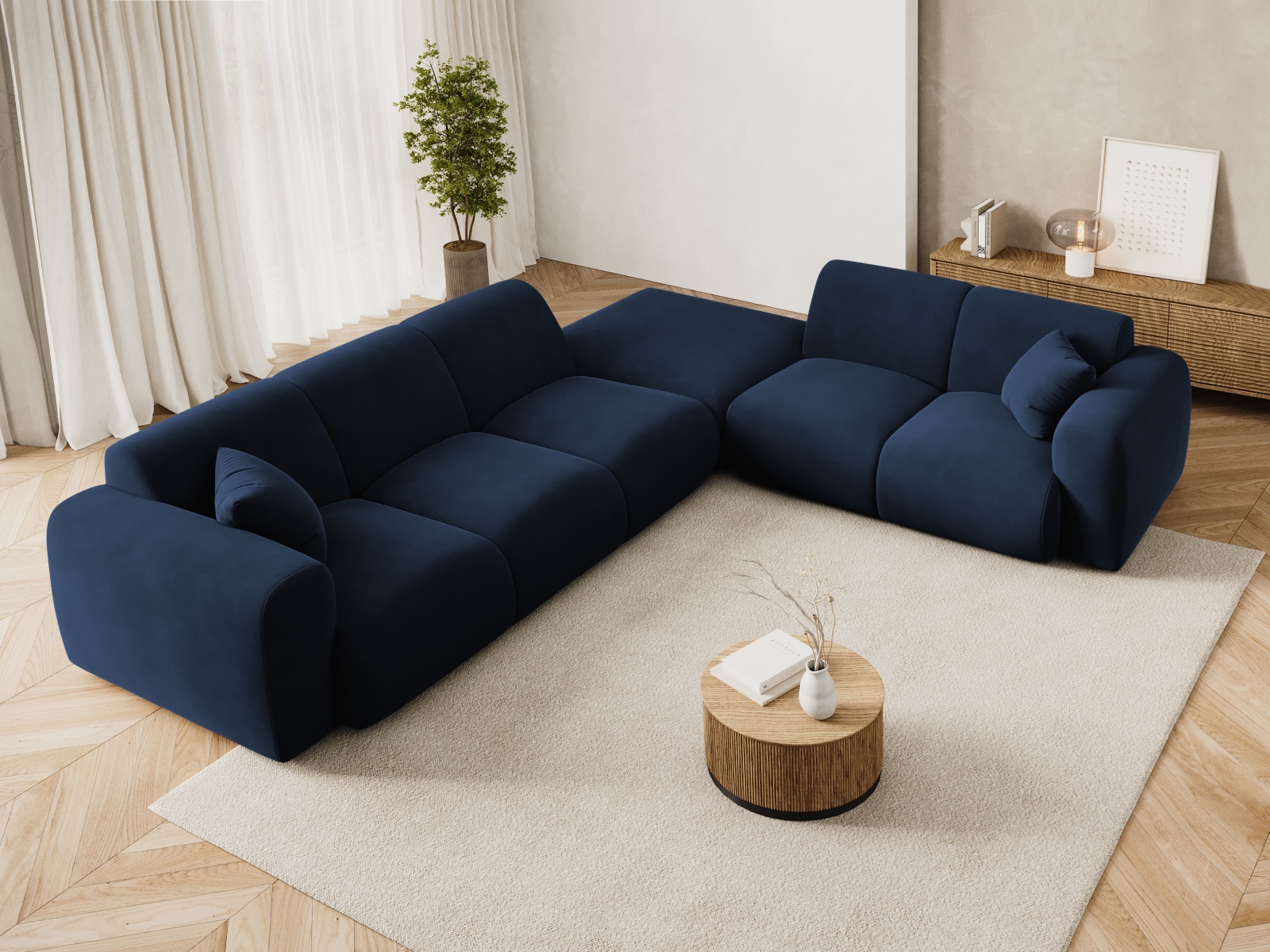 Ecksofa Talfere 106 (Casino Deep Blue)