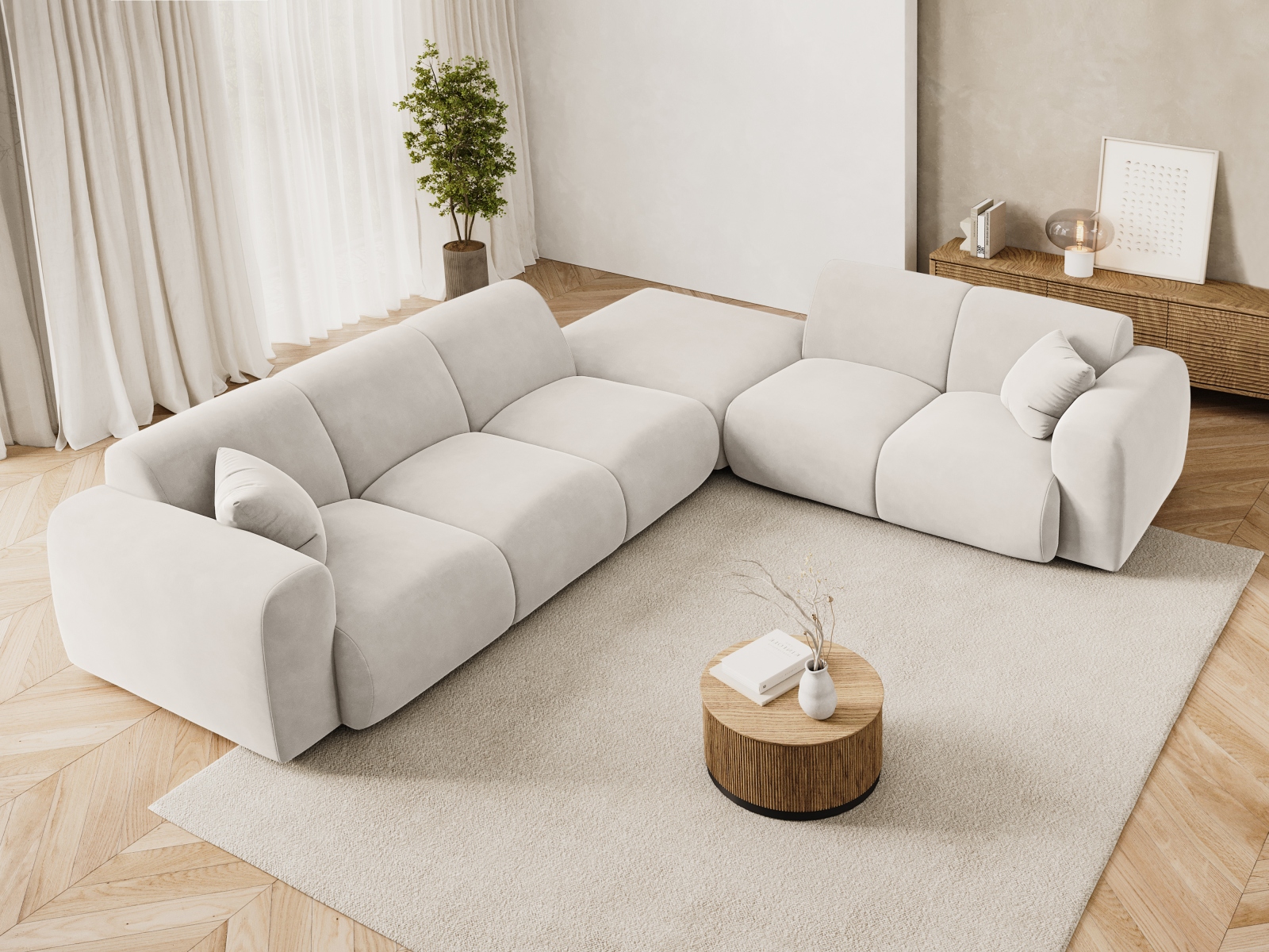 Ecksofa Talfere 106 (Casino Pearl)
