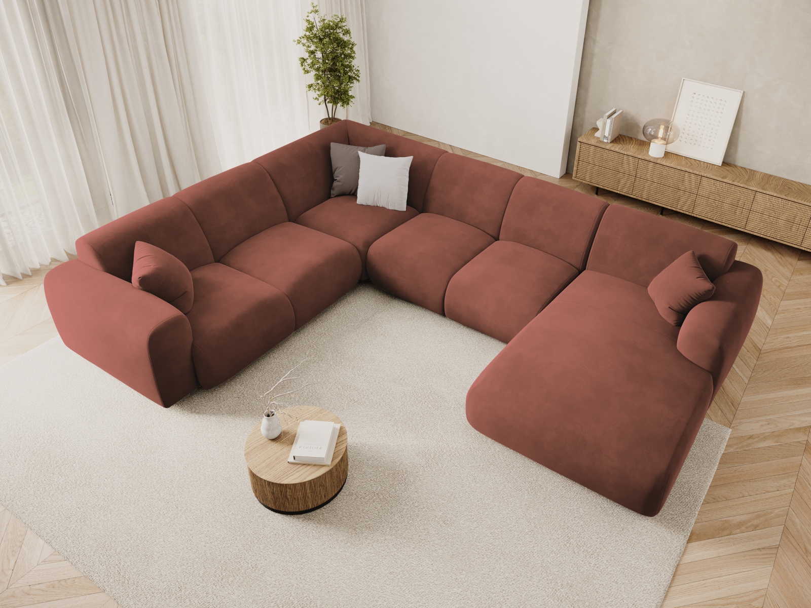 Ecksofa Talfere 107 (Casino Cuoio)