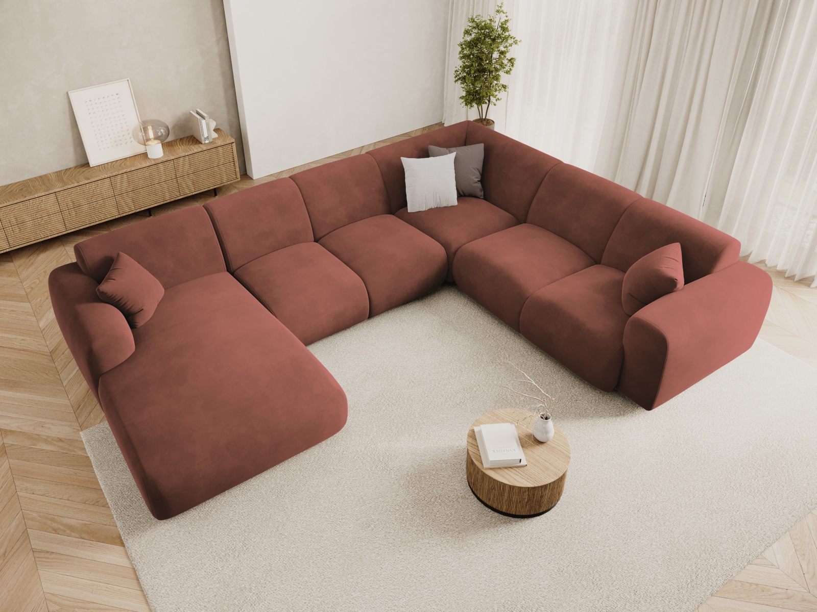 Ecksofa Talfere 107 (Casino Cuoio)