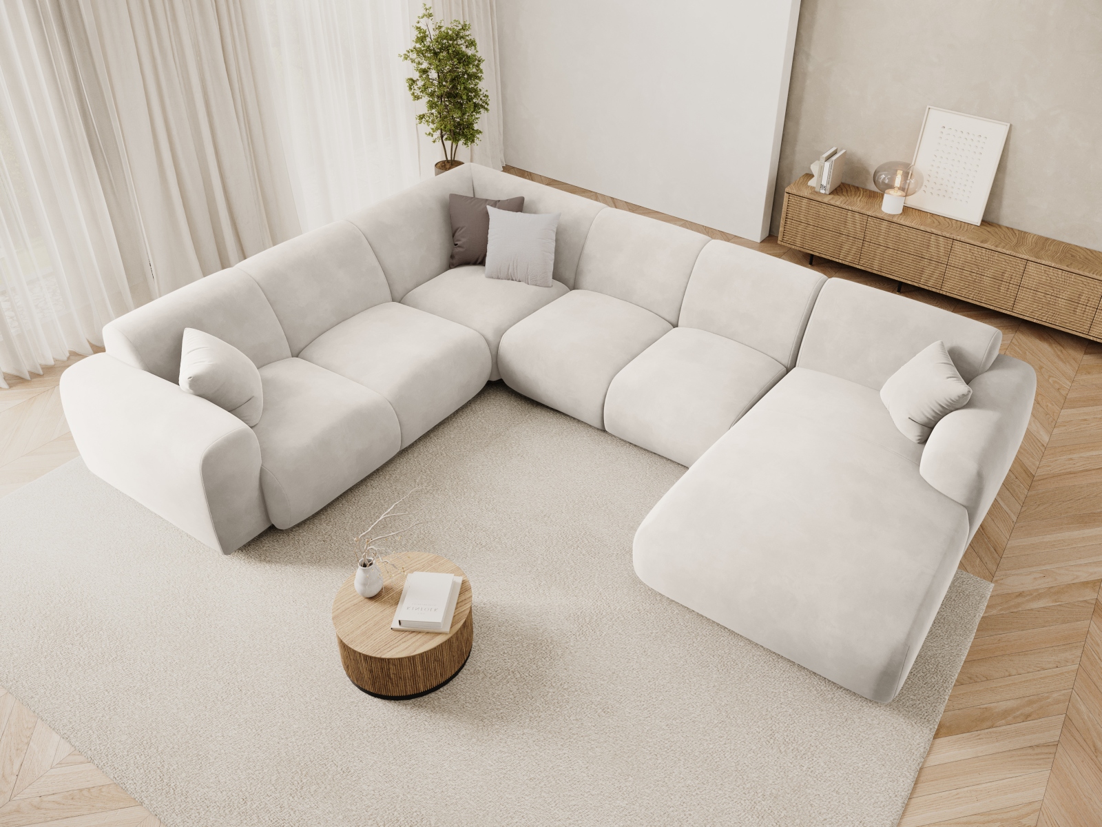 Ecksofa Talfere 107 (Casino Pearl)