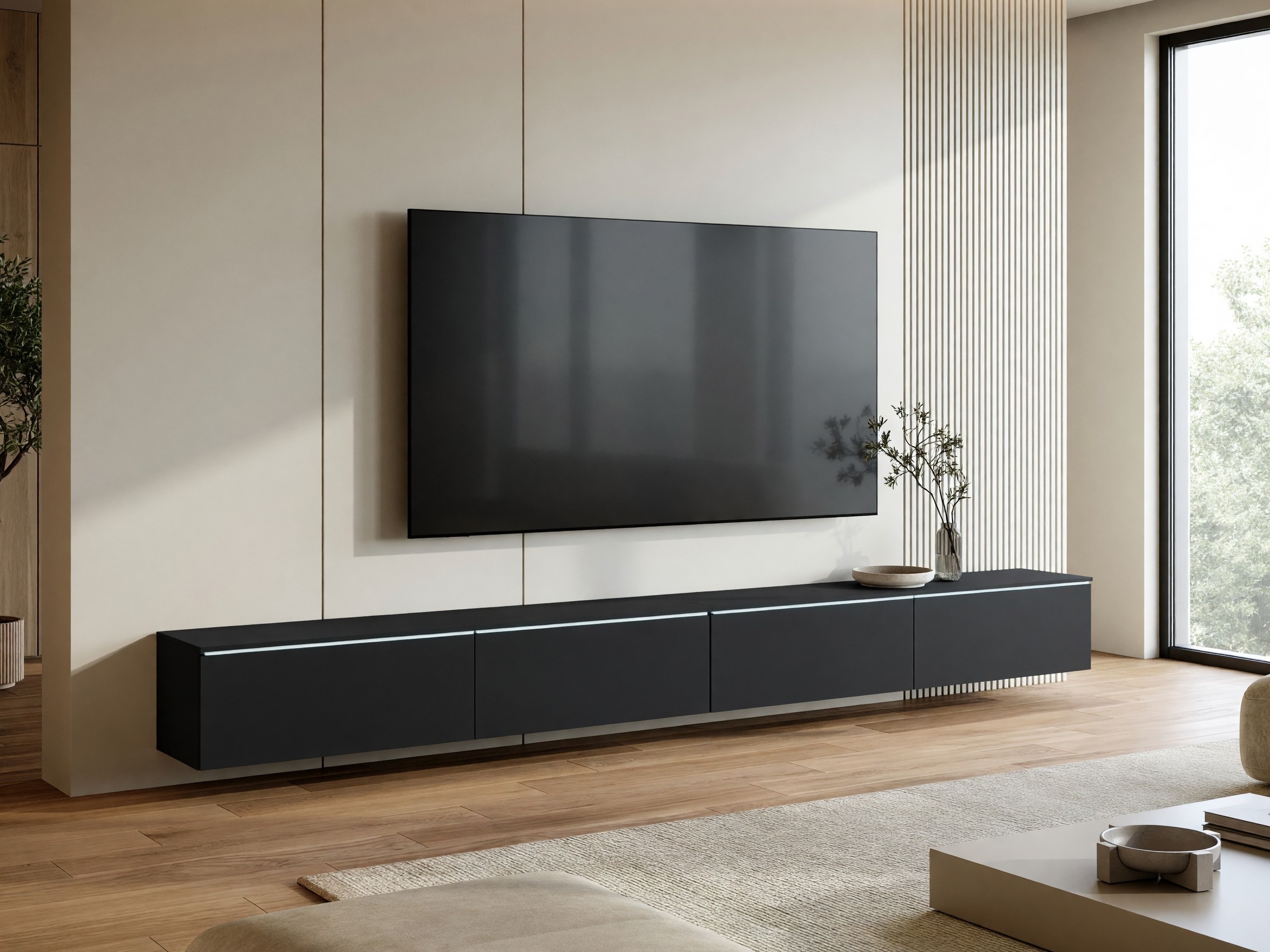 TV-Möbel Sarasota 199 (Schwarz)